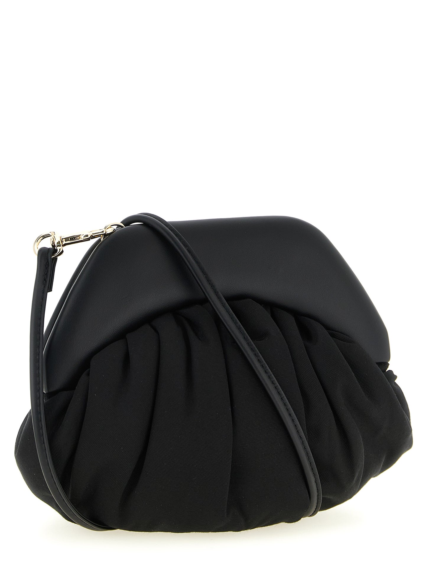 Black Viscose Clutch Bag