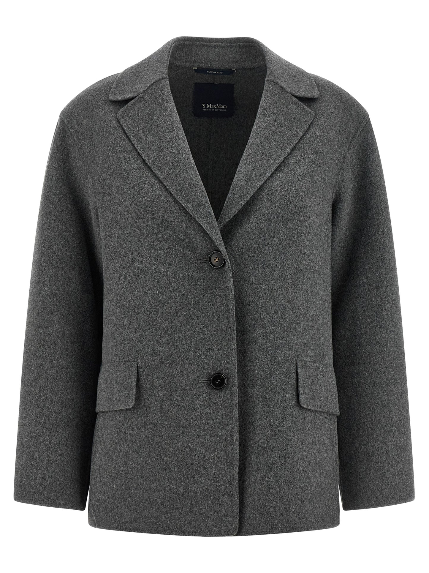 Gray Virgin Wool Blazer