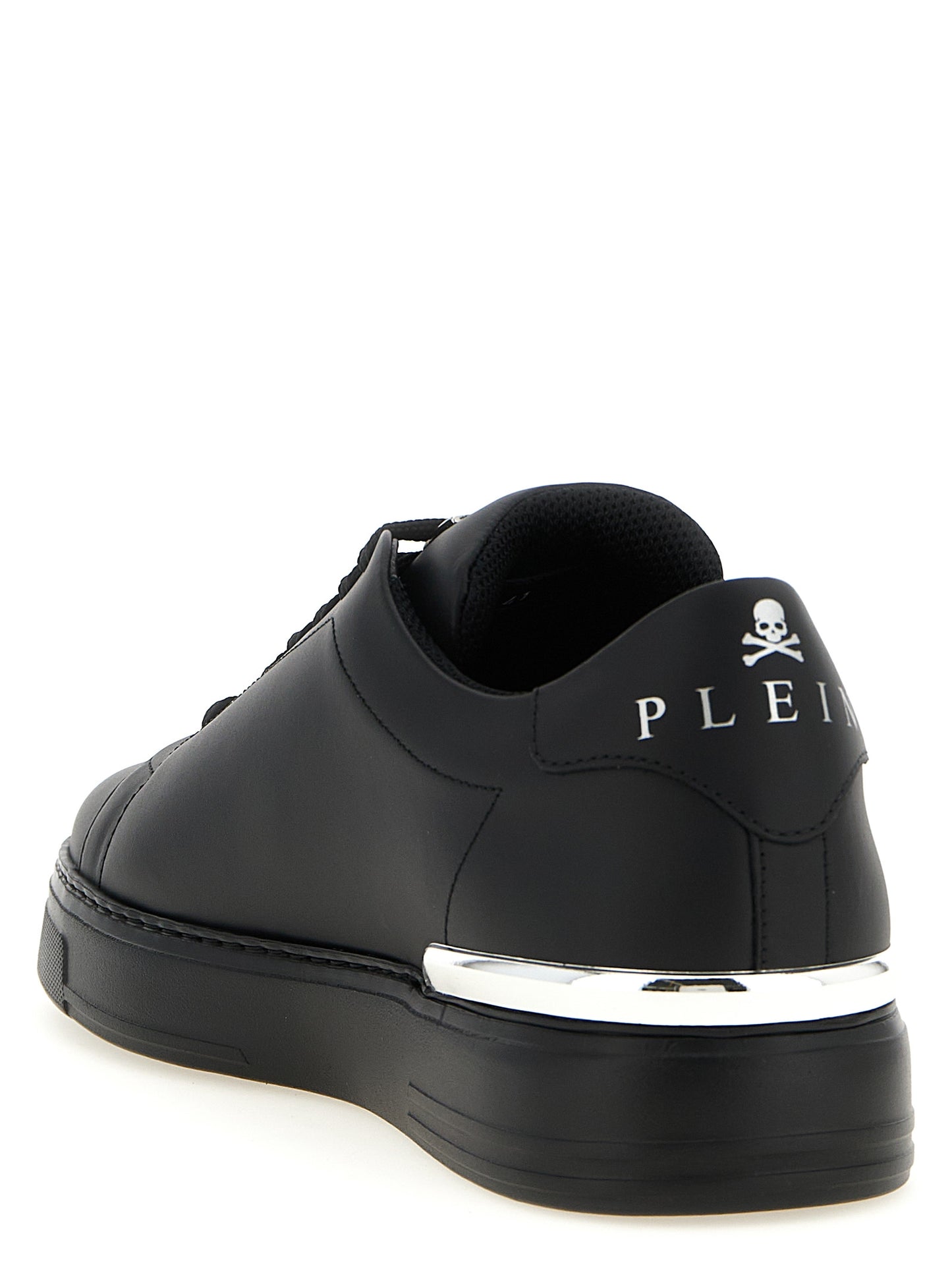 Black Calfskin Low Top Sneakers