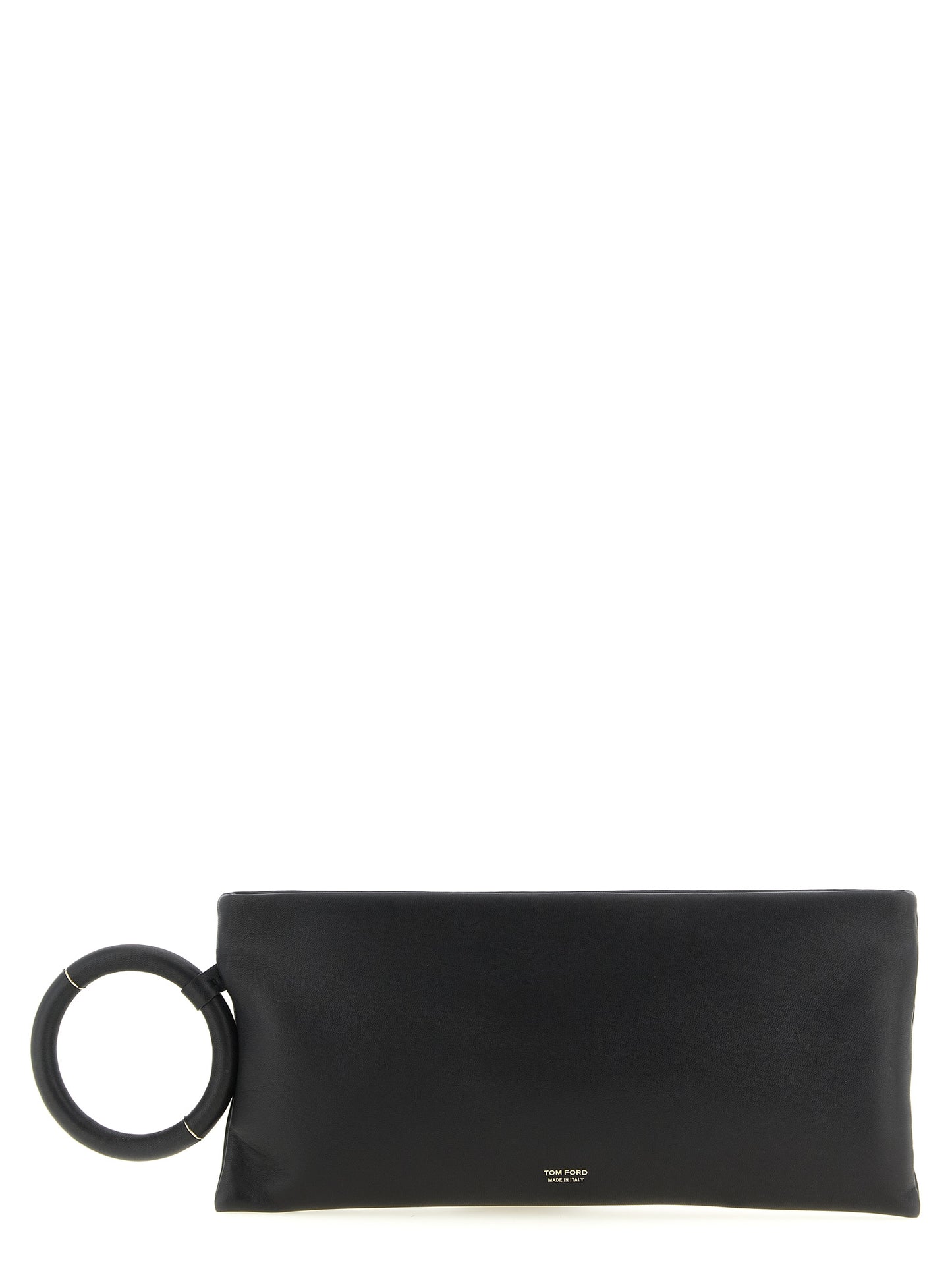 Black Lambskin Clutch Bag