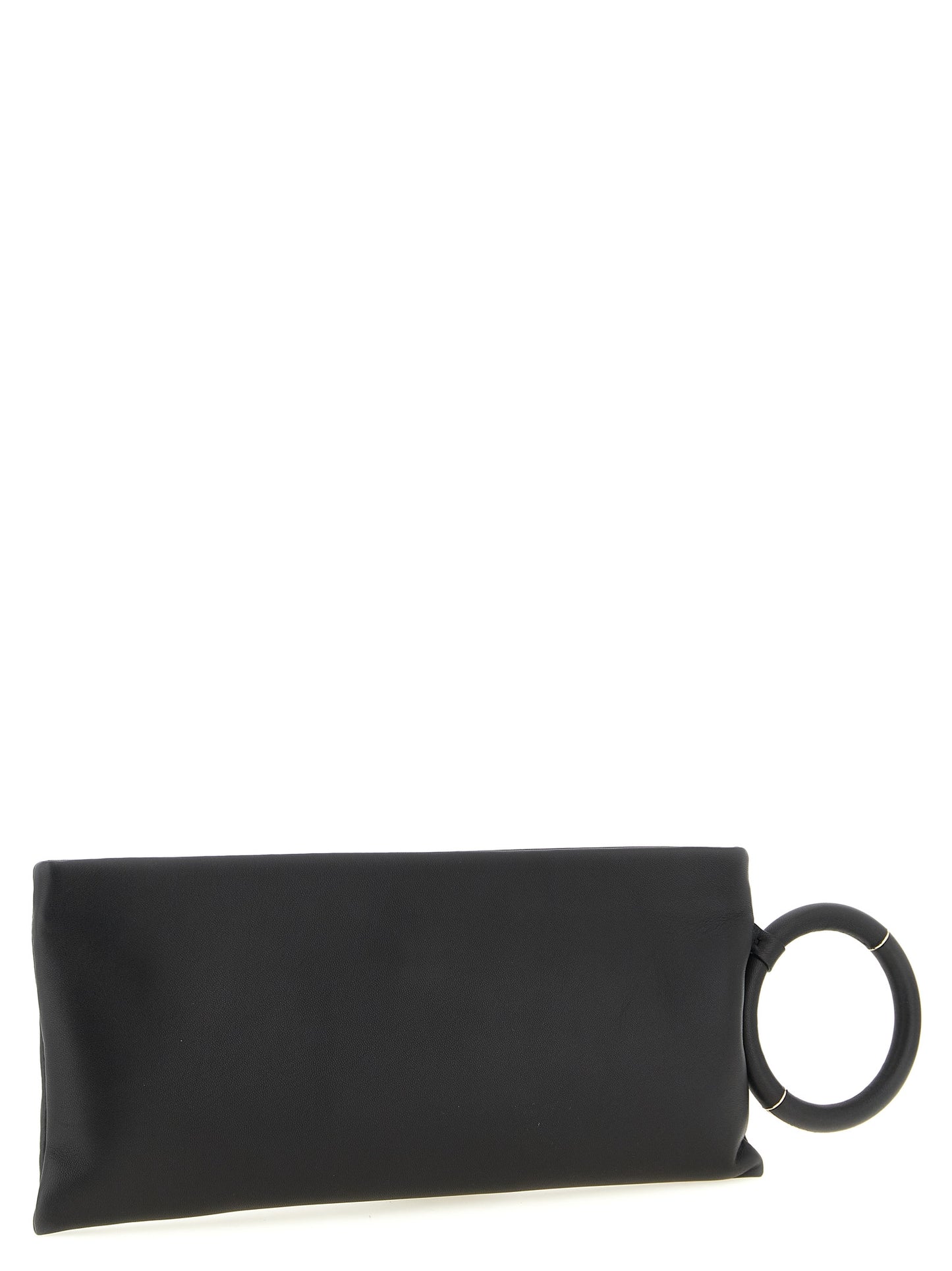 Black Lambskin Clutch Bag