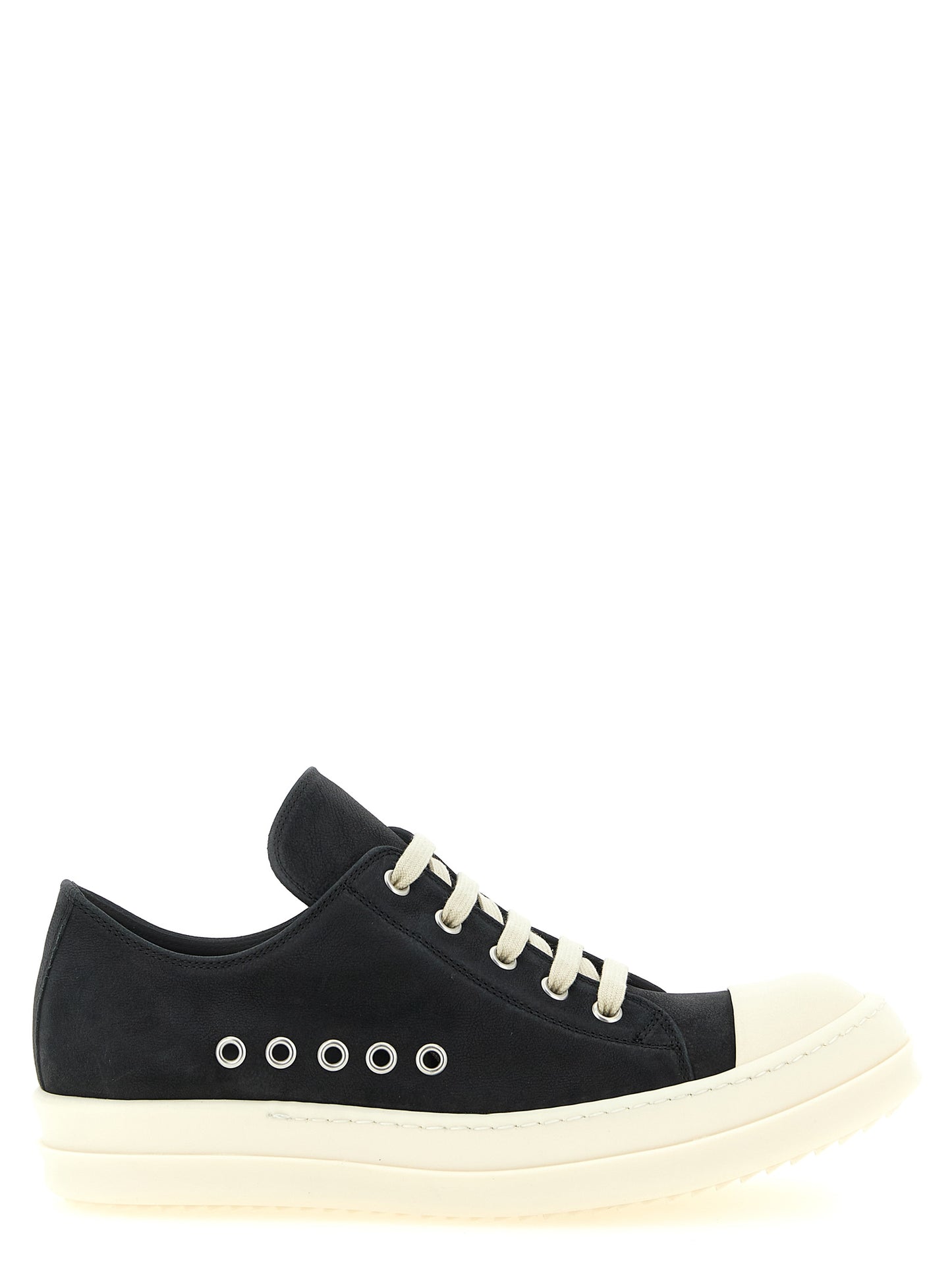 Black Calfskin Low Top Sneakers