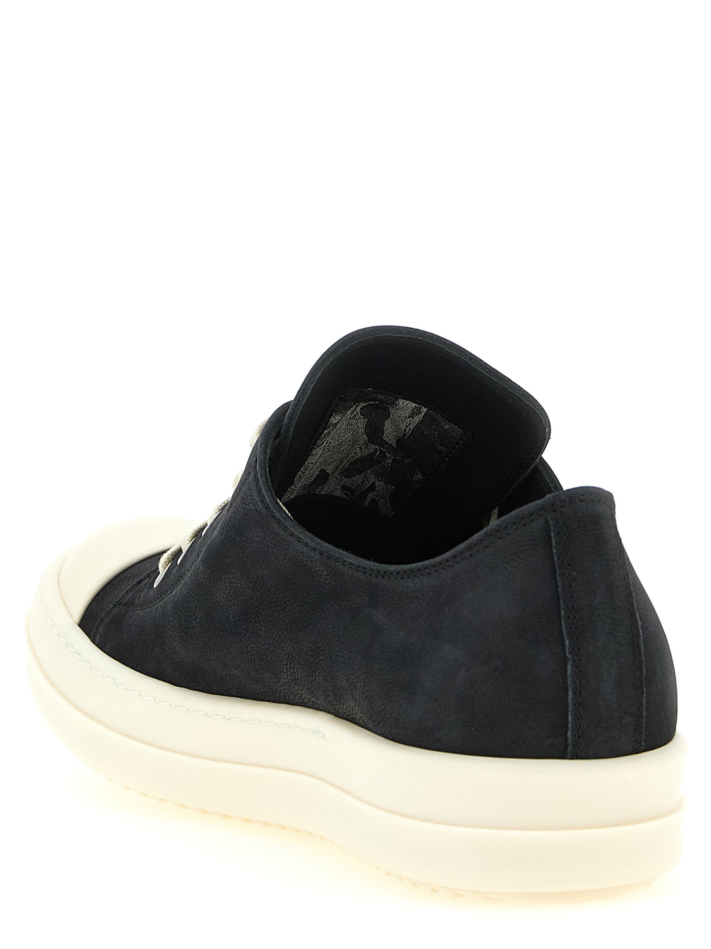 Black Calfskin Low Top Sneakers