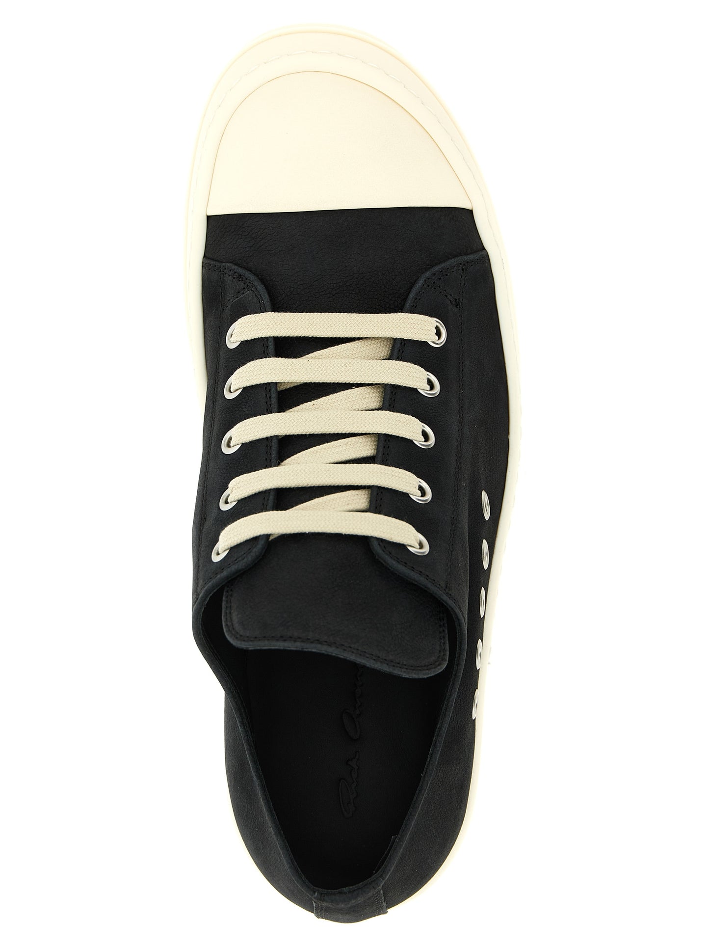 Black Calfskin Low Top Sneakers
