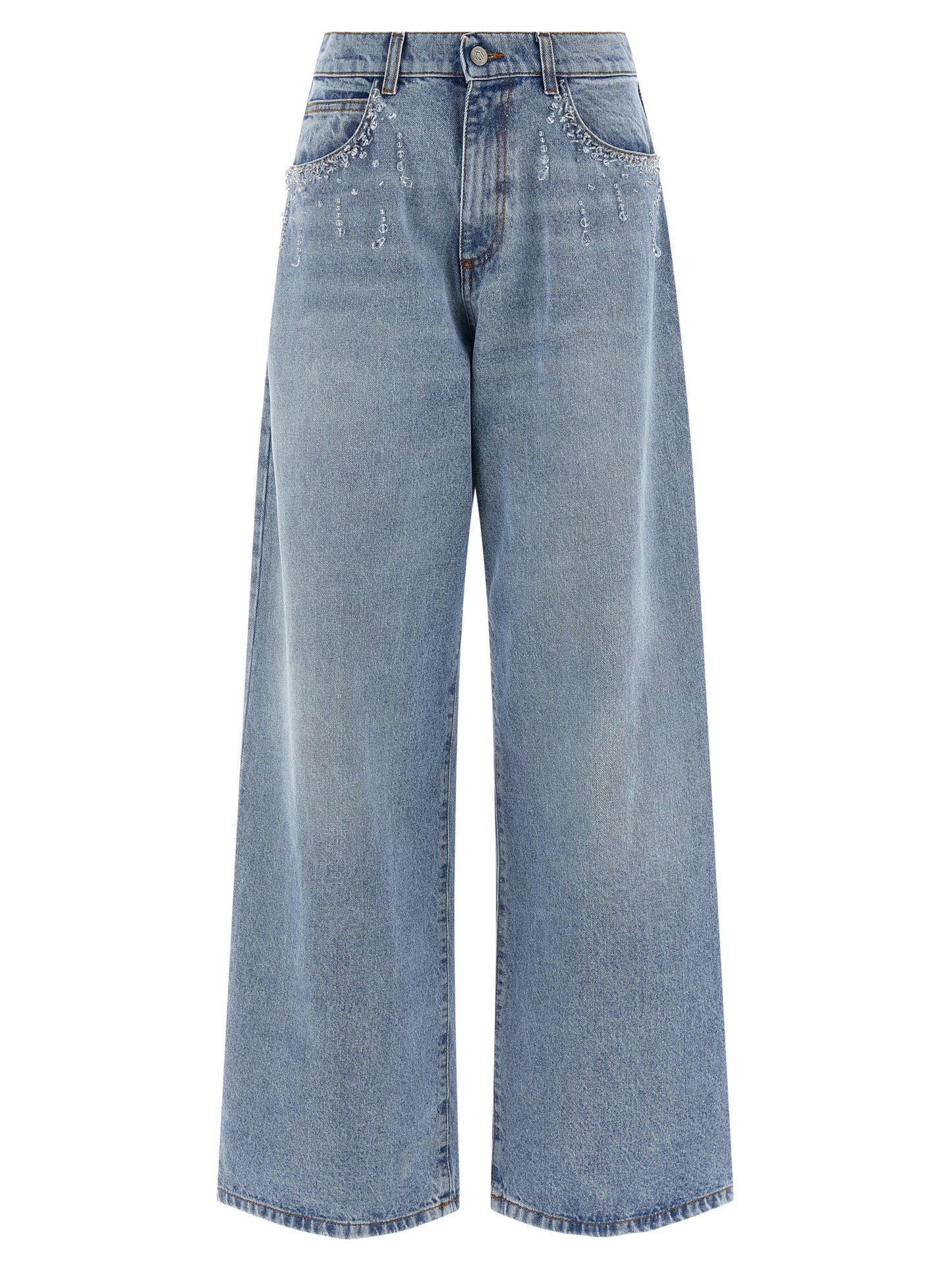 Blue Cotton Jeans Denim