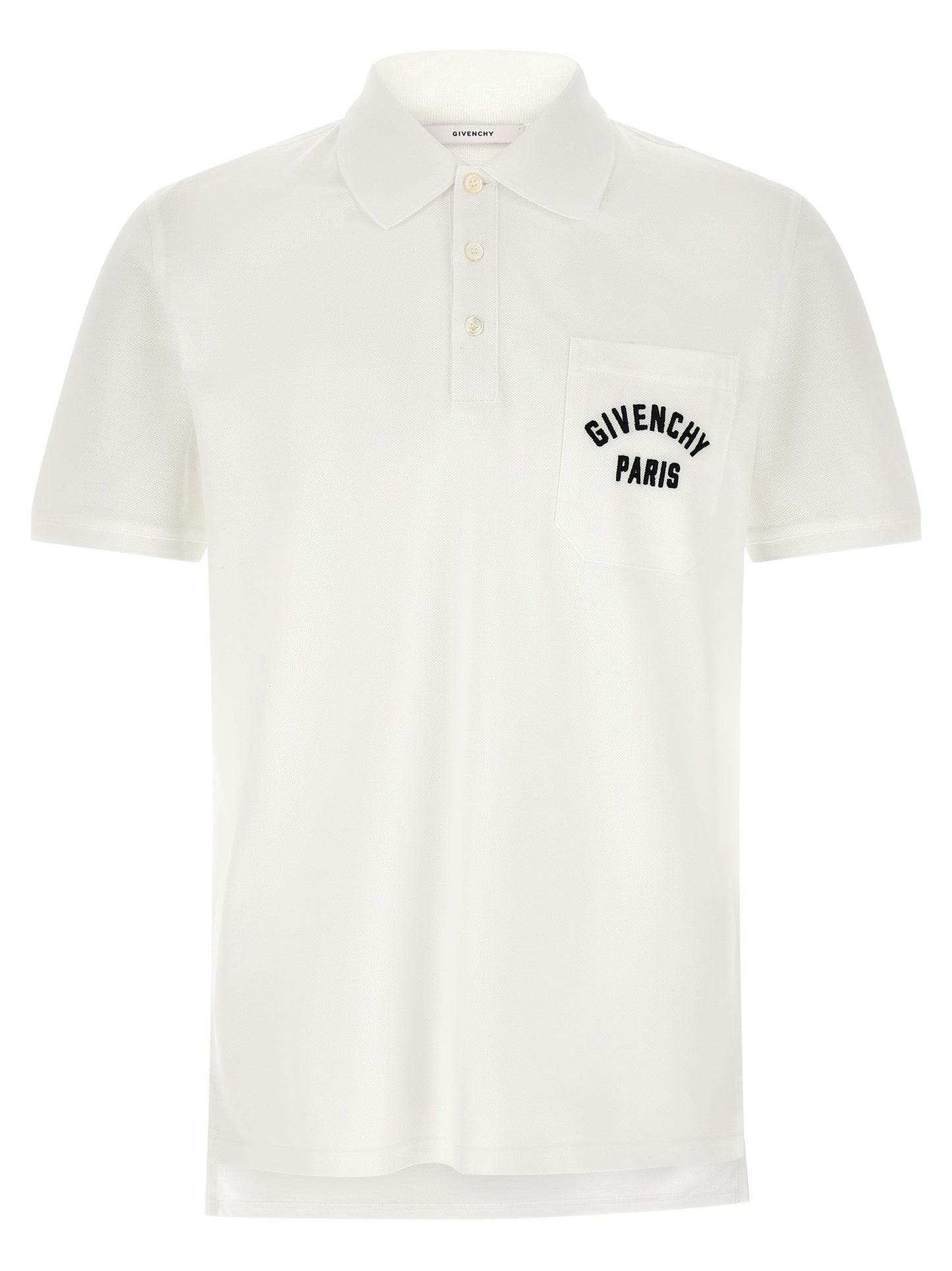 White Cotton Polo Shirt