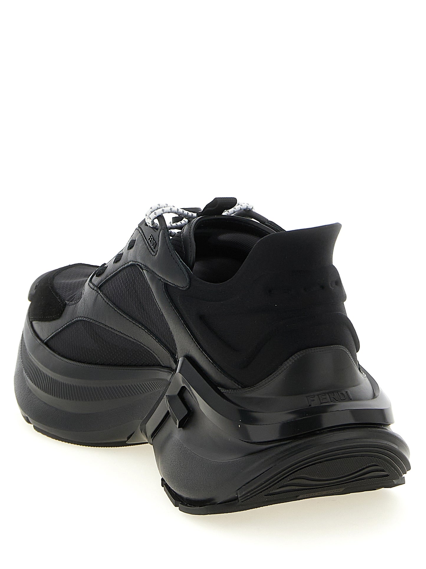 Black Calfskin Athletic Sneakers