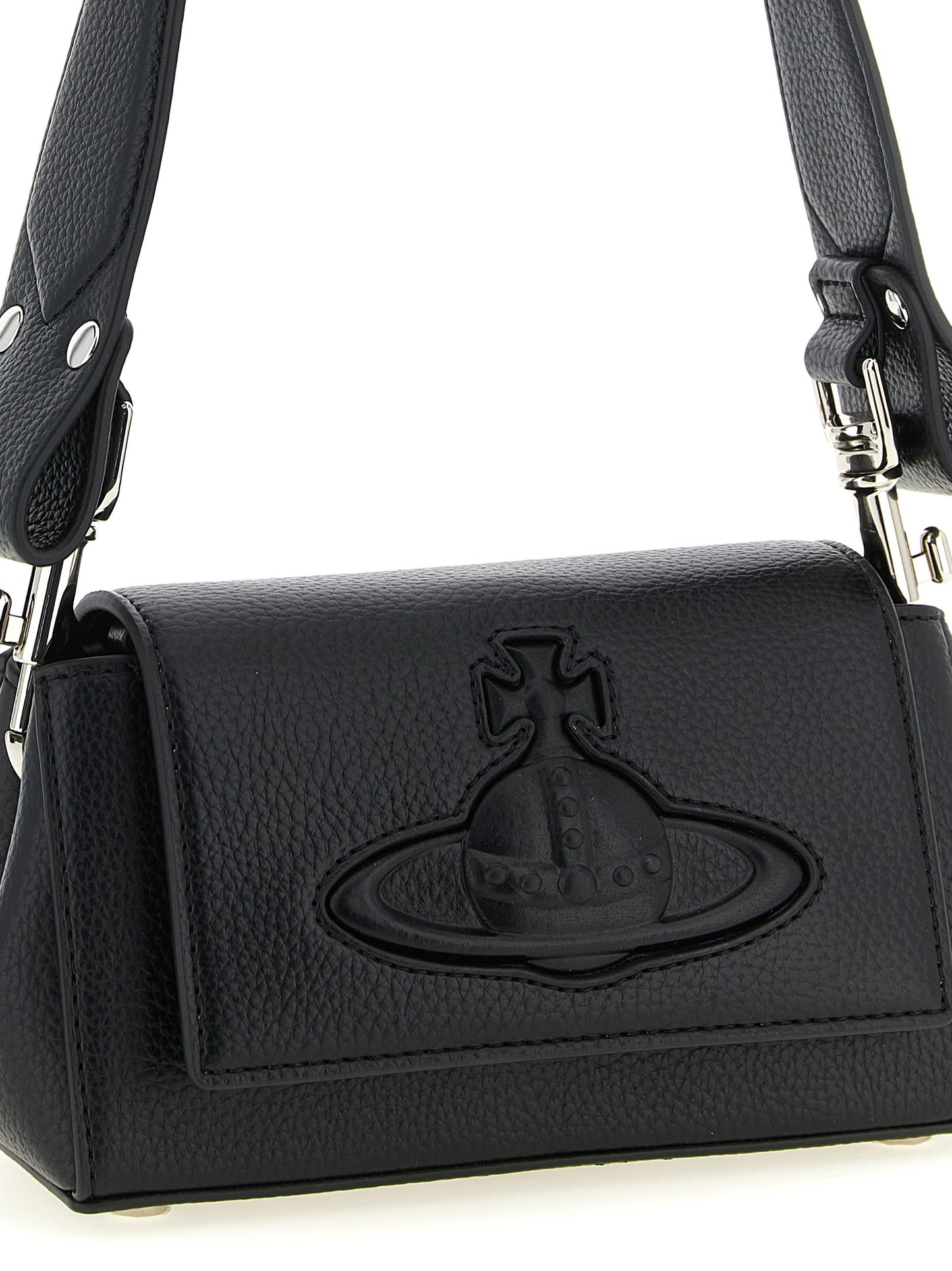 Black Polyethylene Shoulder Bag
