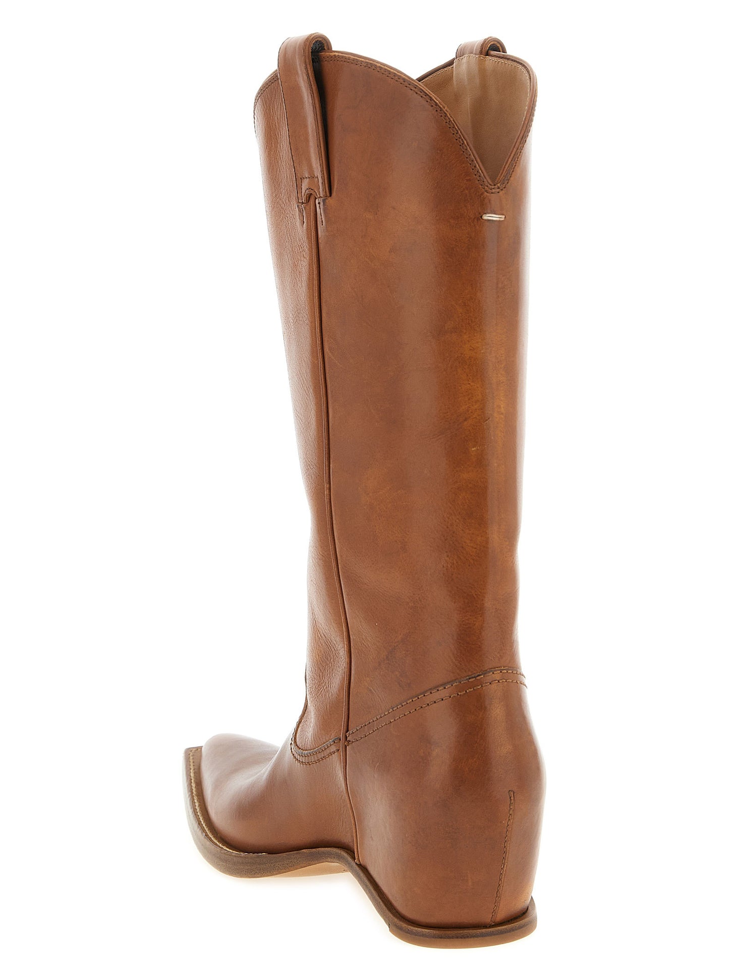 Brown Bovine Leather Chelsea Boots