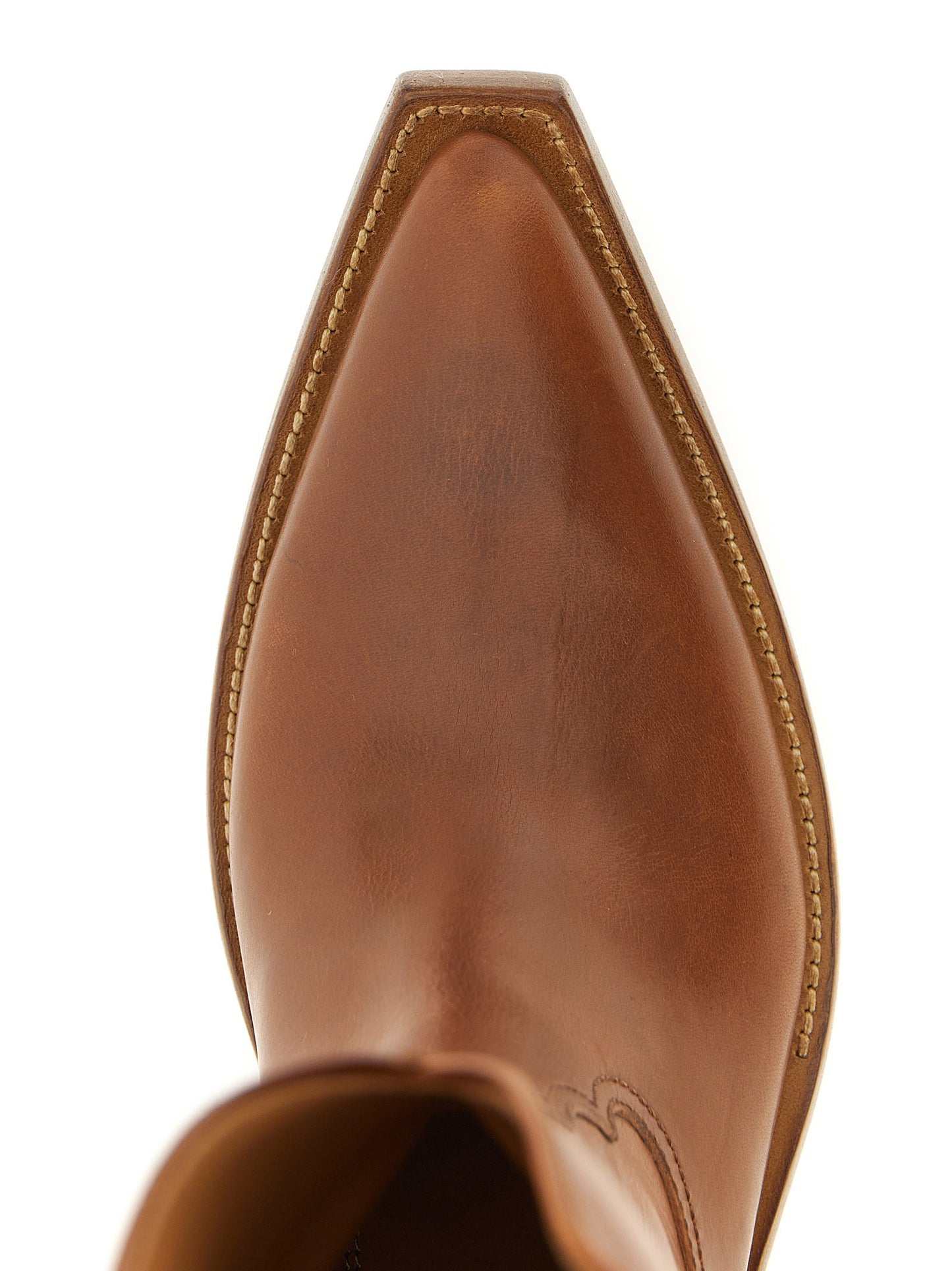 Brown Bovine Leather Chelsea Boots