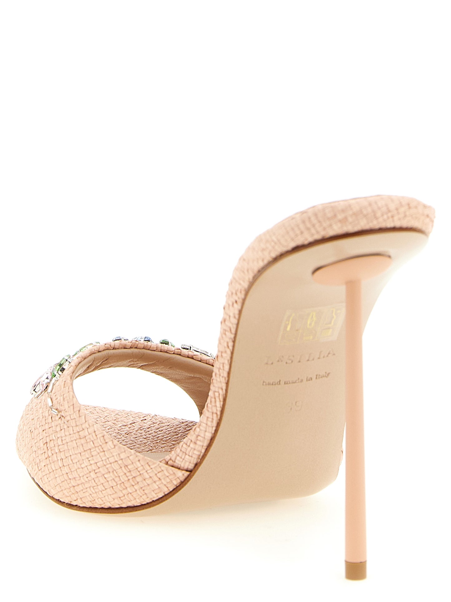 Multicolor Polyamide Stiletto Heel Sandals
