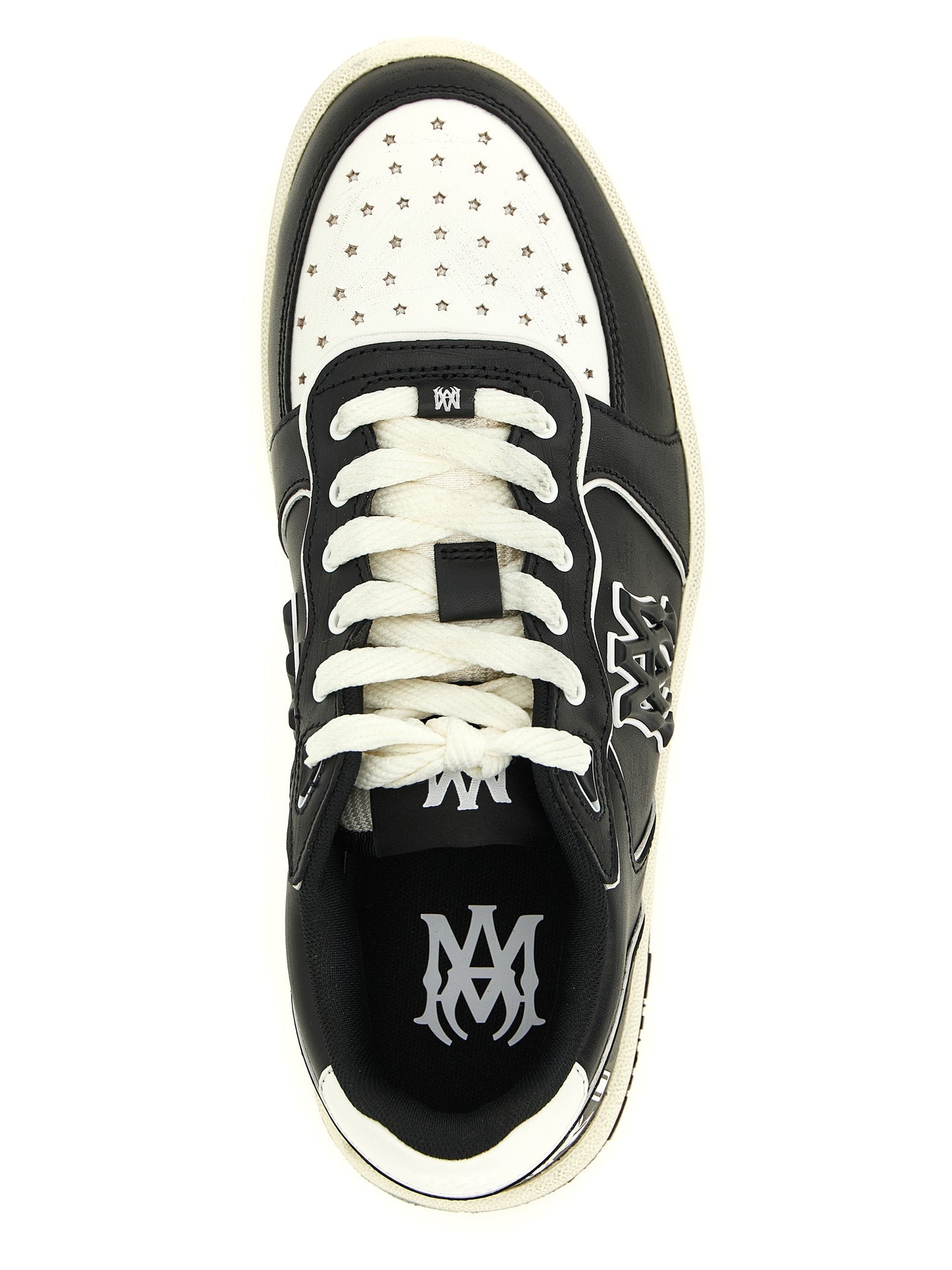 Bicolor Bovine Leather Low Top Sneakers