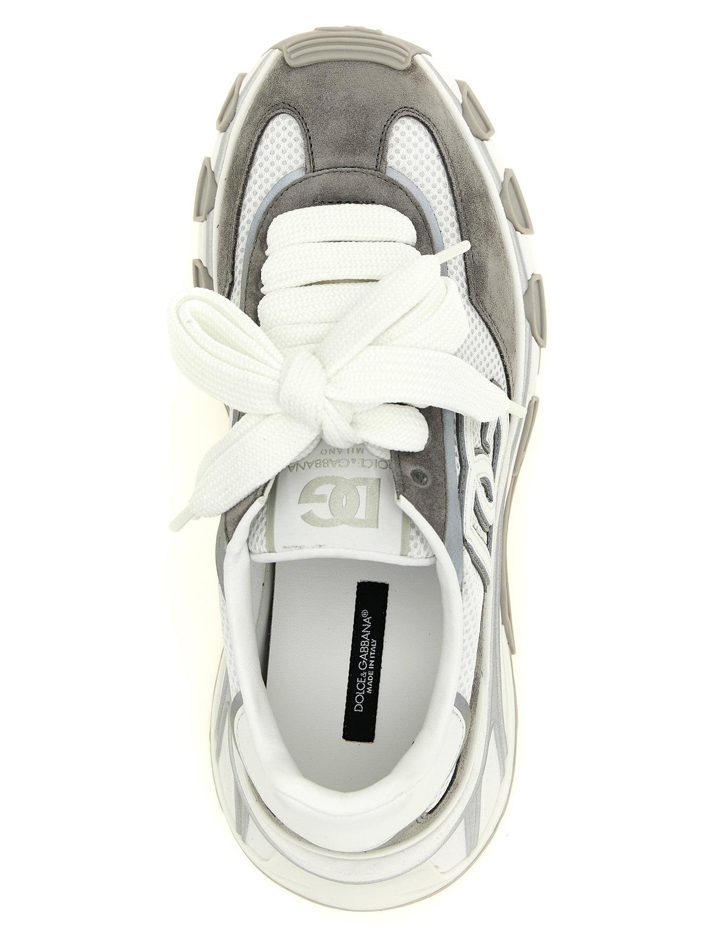 Gray Polyester Athletic Sneakers