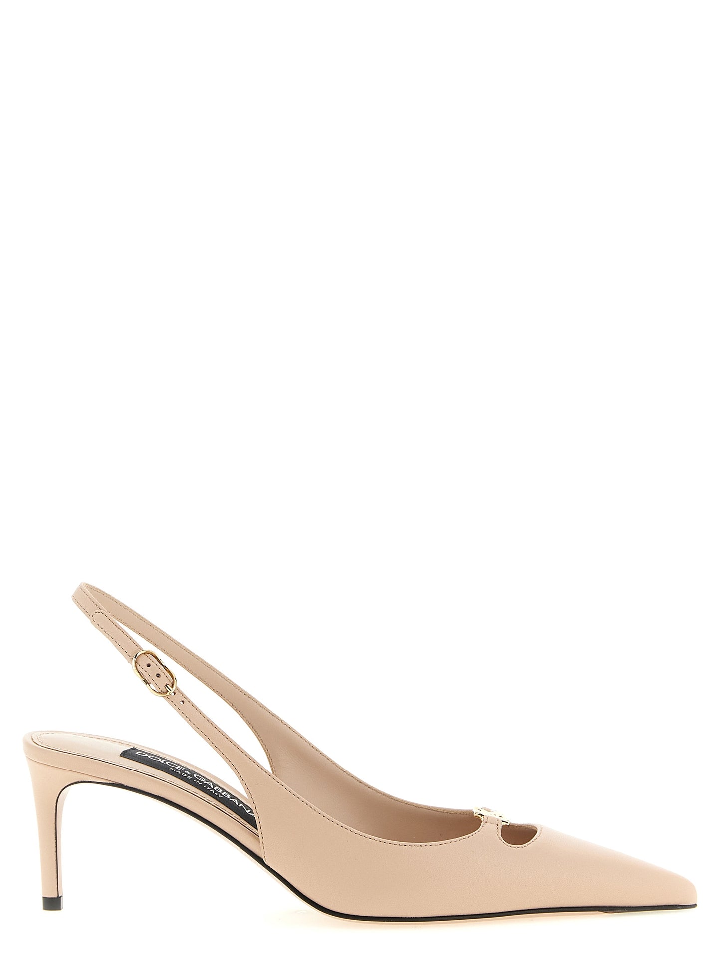 Multicolor Lamb Leather Mid Heel Pumps