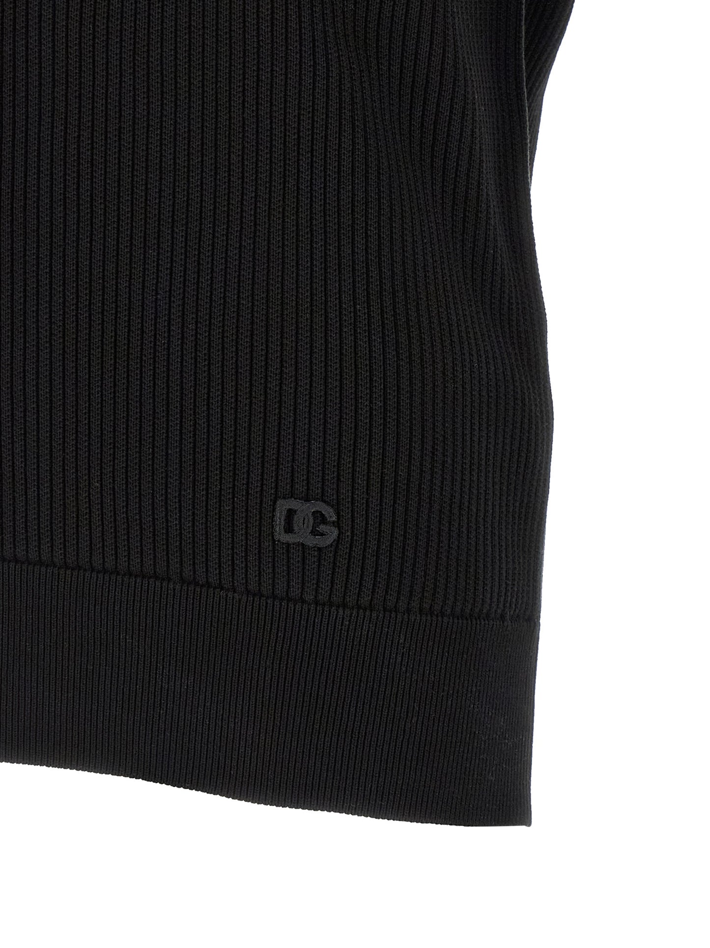 Black Cotton Polo Shirt