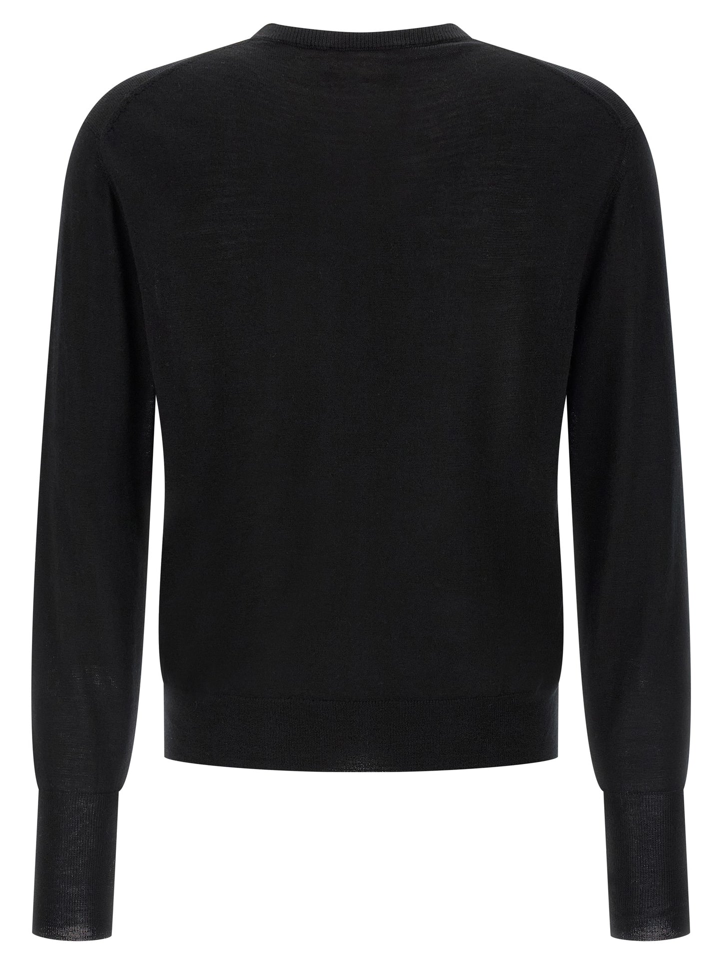 Black Virgin Wool Cardigan