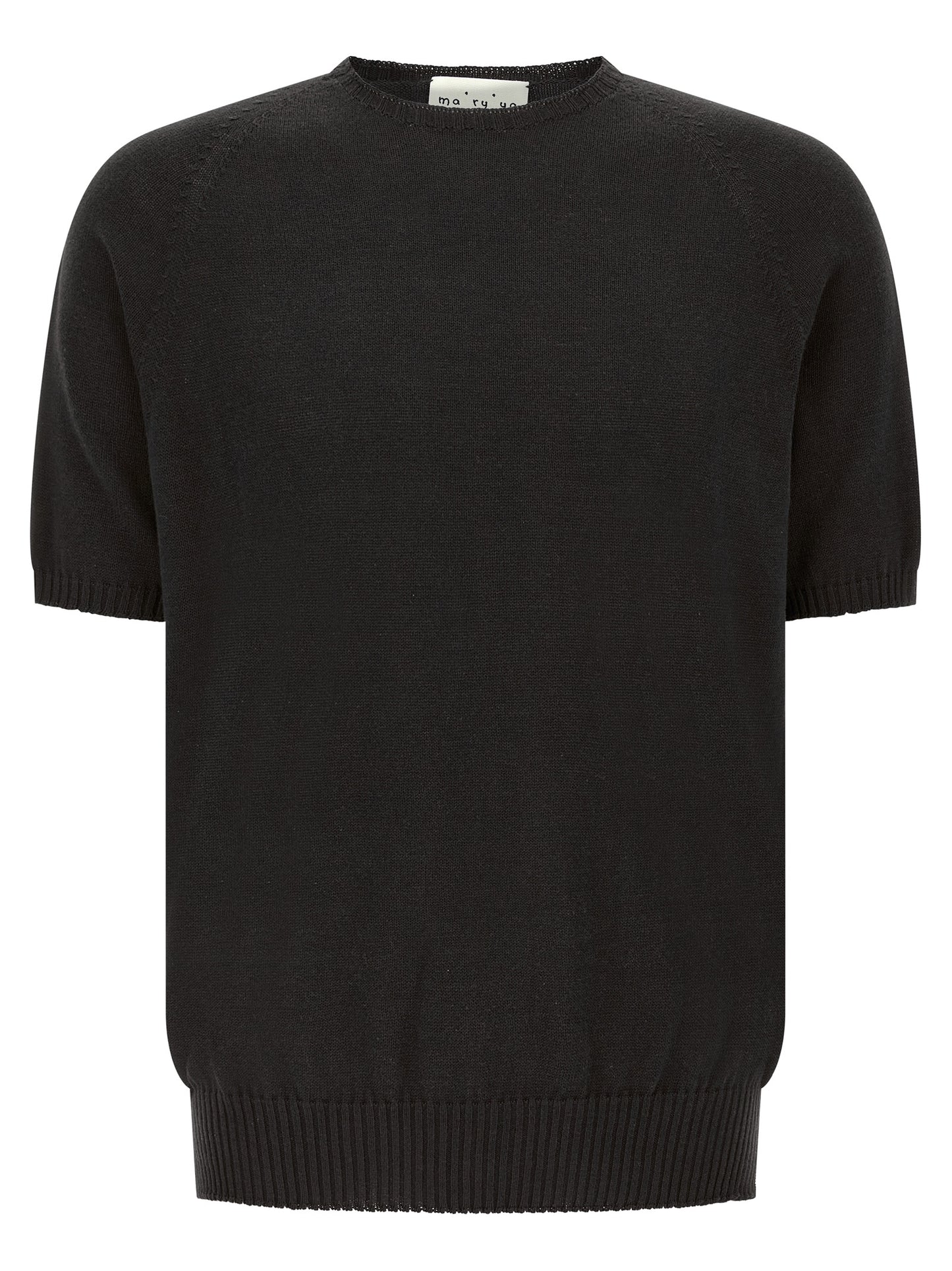 Black Cotton Cardigan