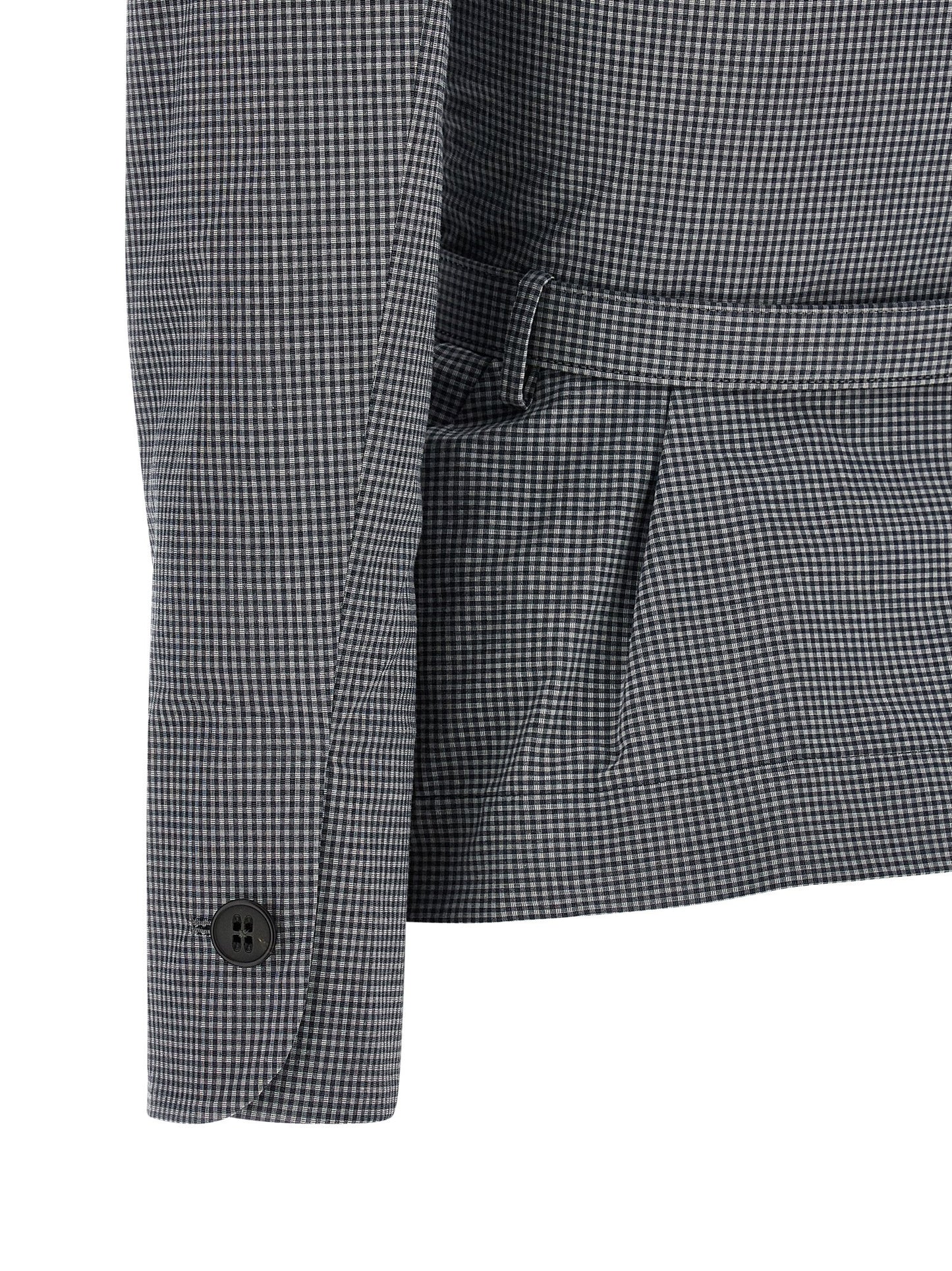 Gray Cotton Blazer