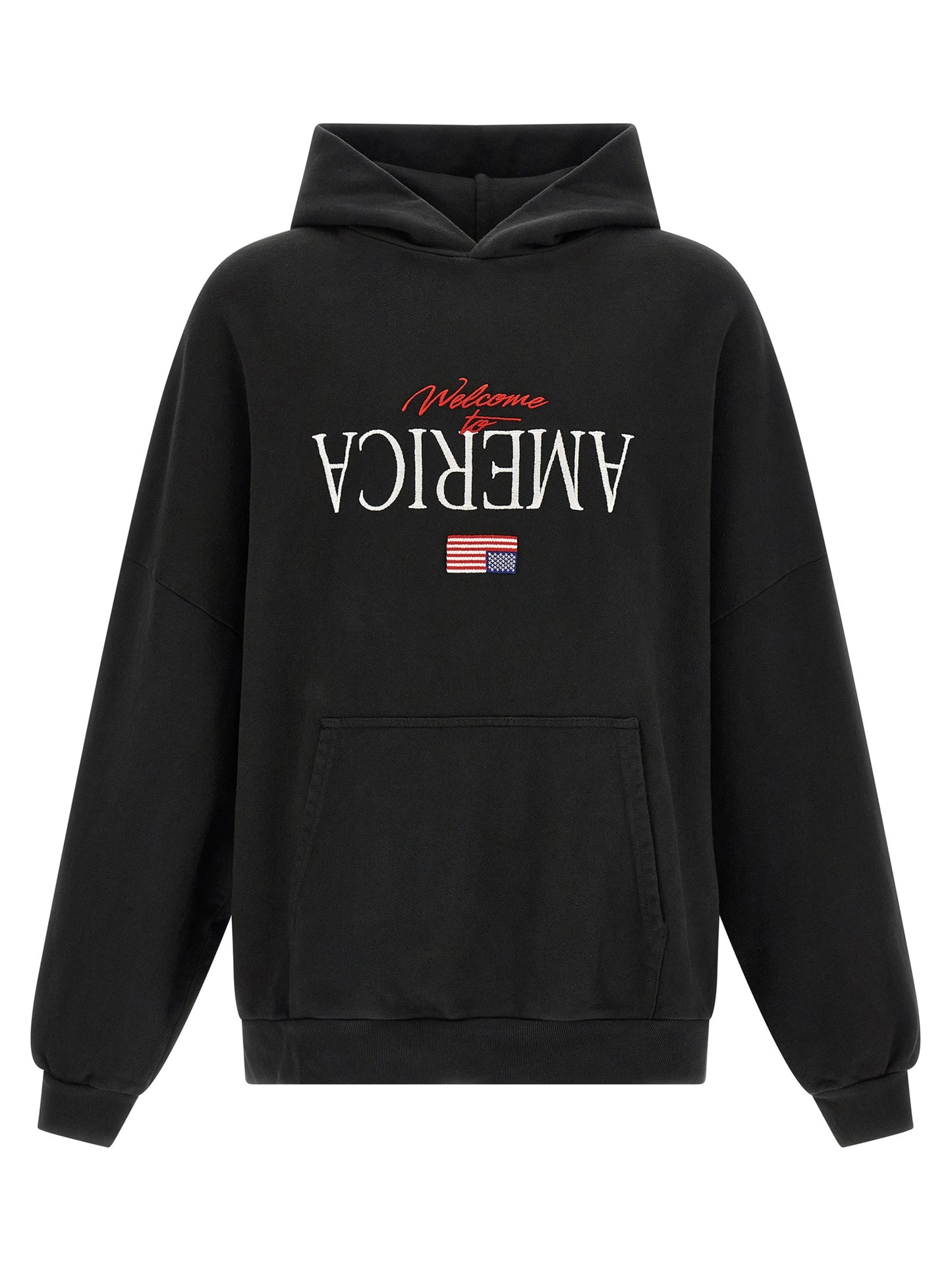 Black Cotton Sweatshirt