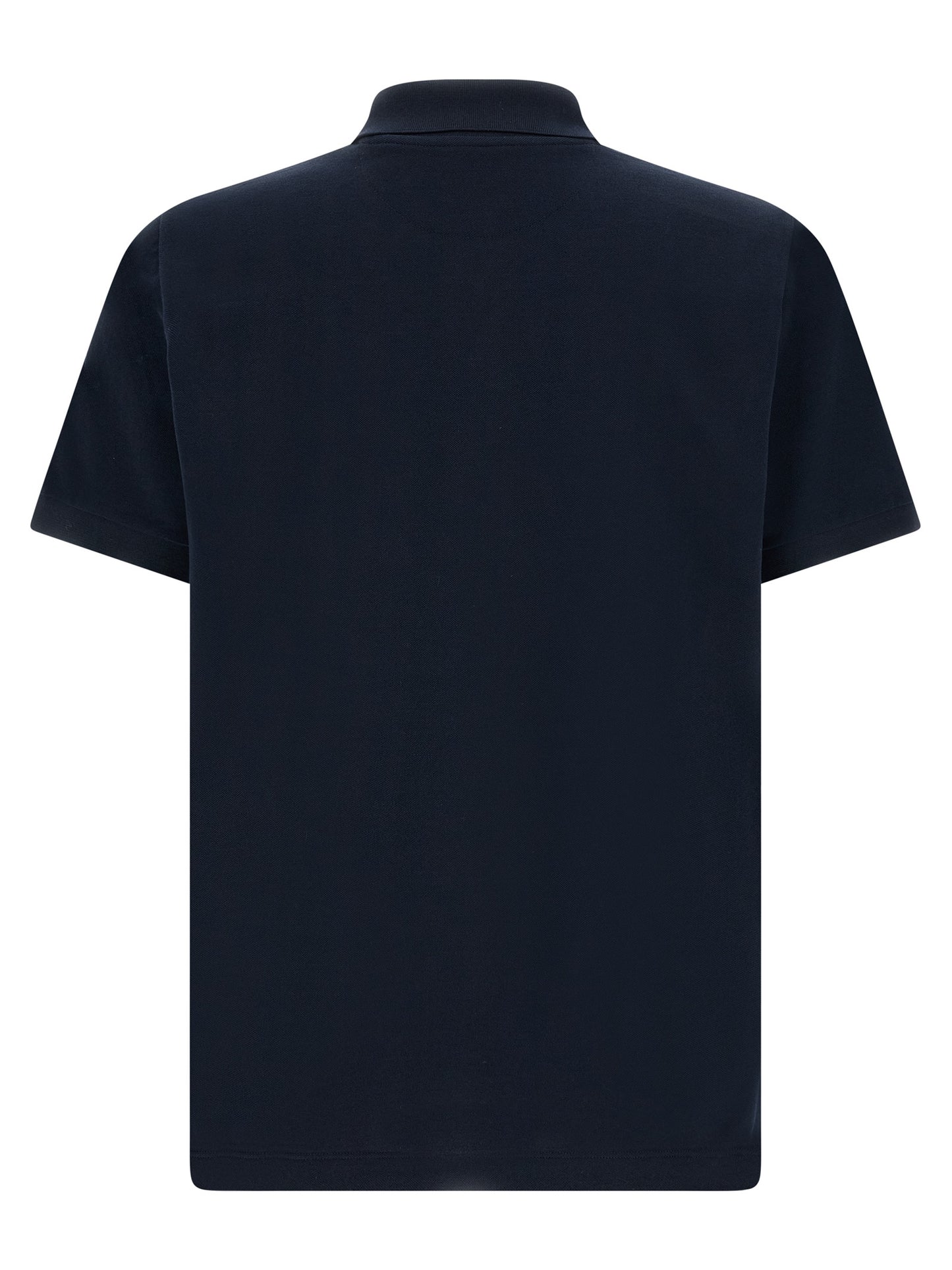 Blue Cotton Polo Shirt