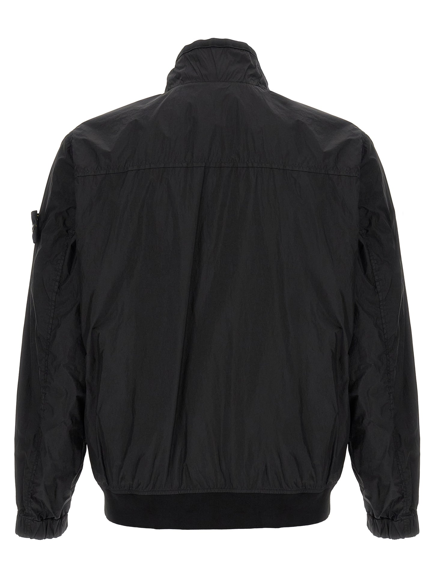 Black Polyamide Full-Length Jacket