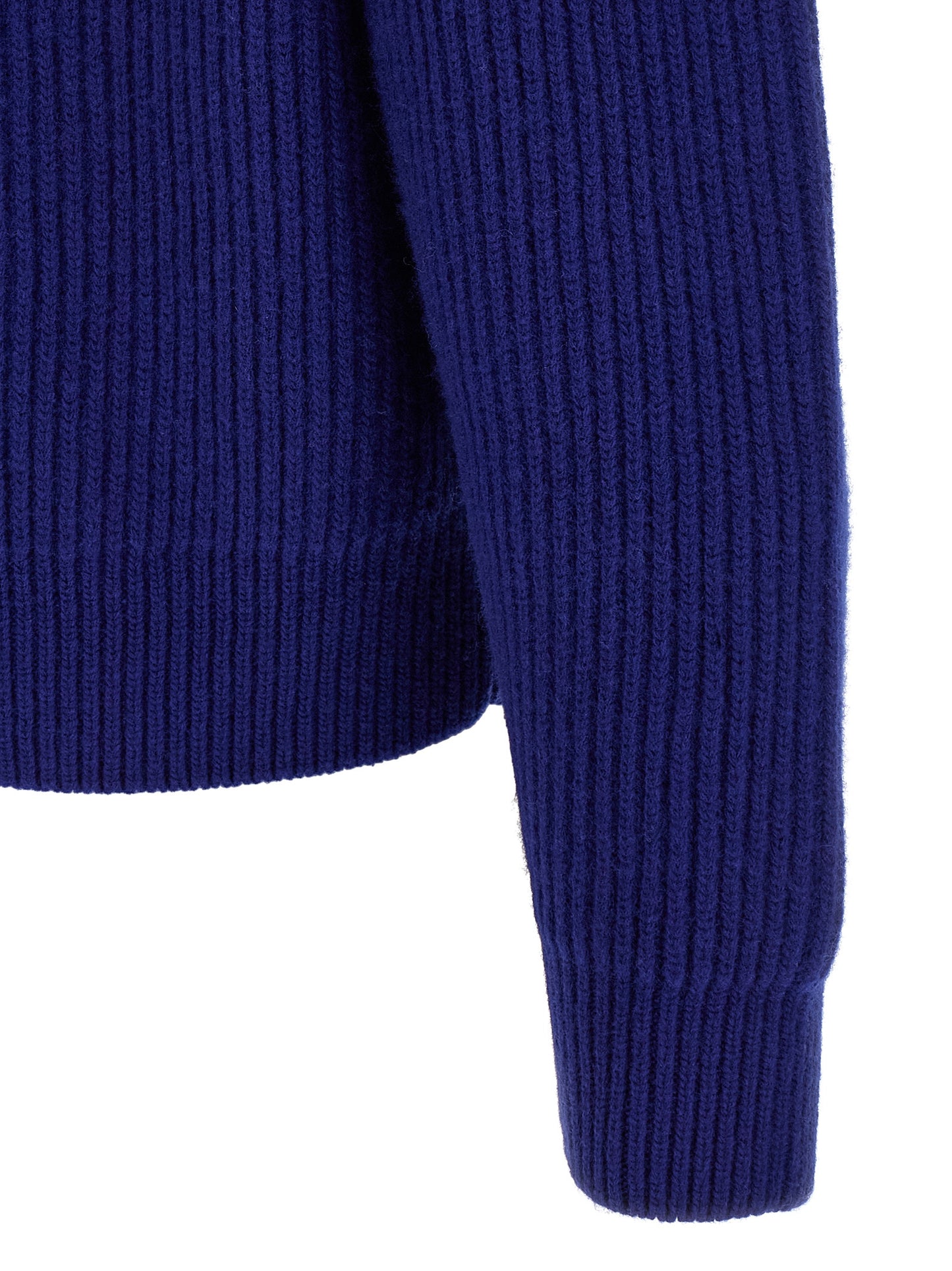 Blue Wool Cardigan