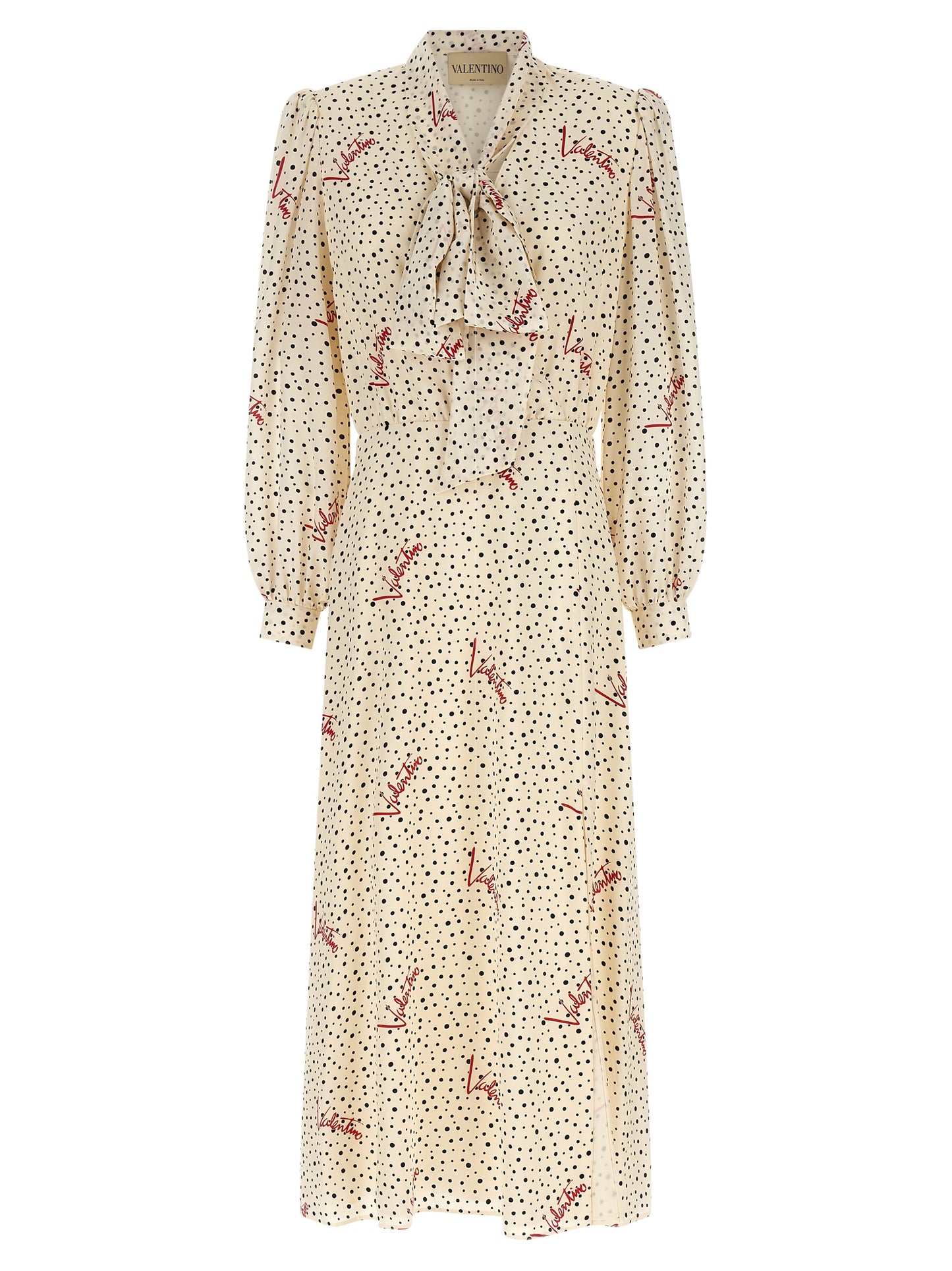 Multicolor Silk Midi Dress