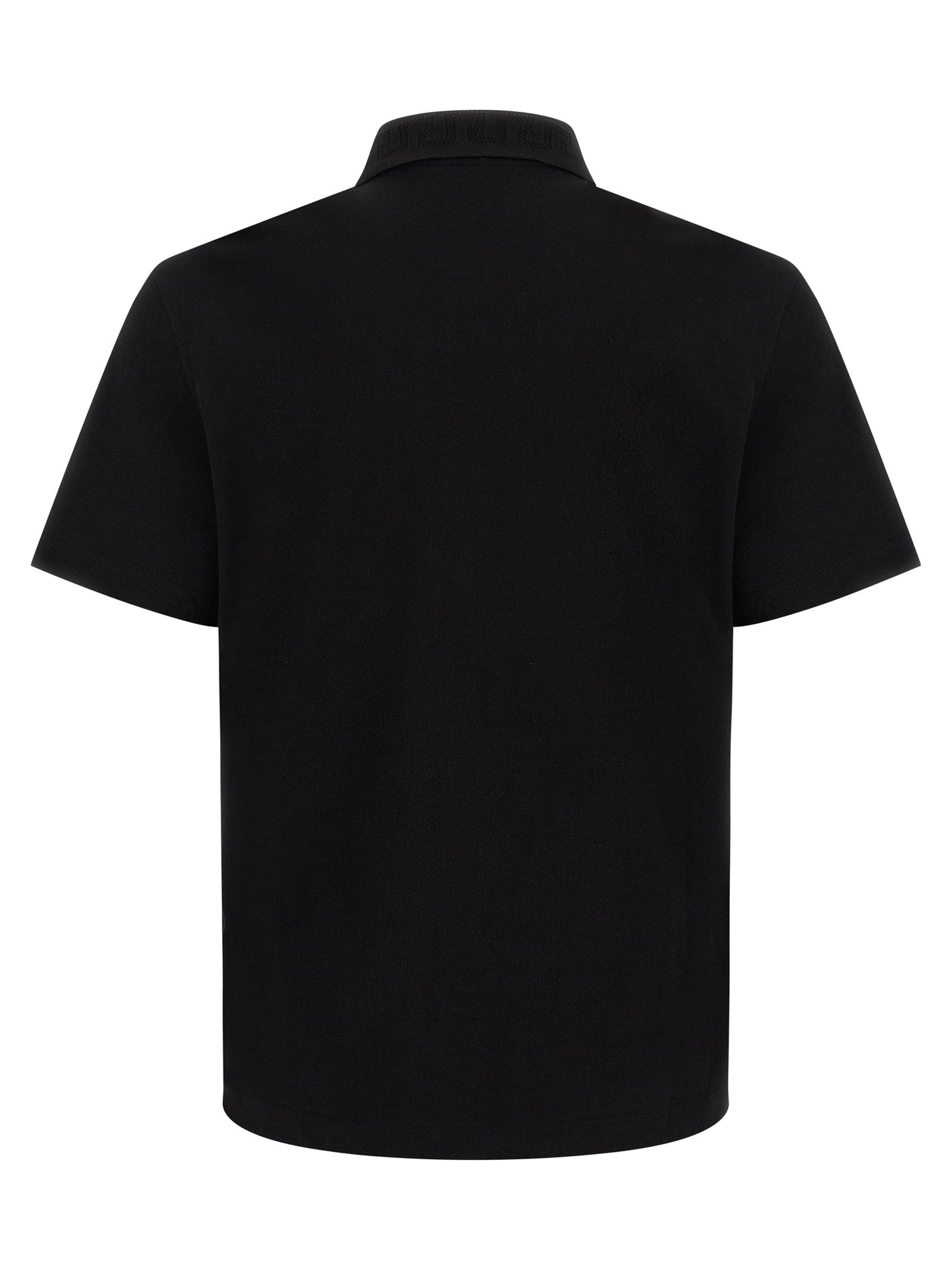 Black Cotton Polo Shirt