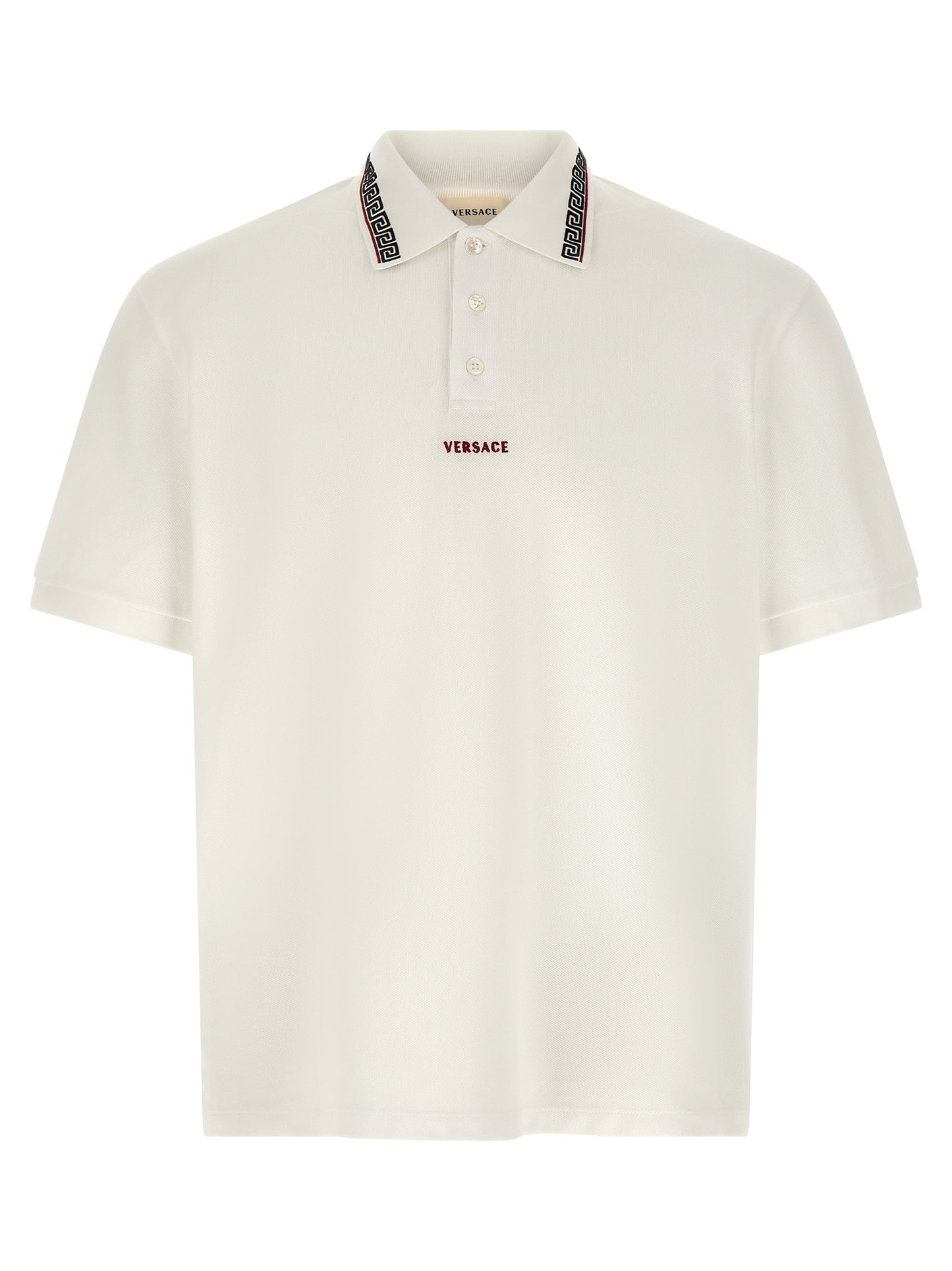 White Cotton Polo Shirt