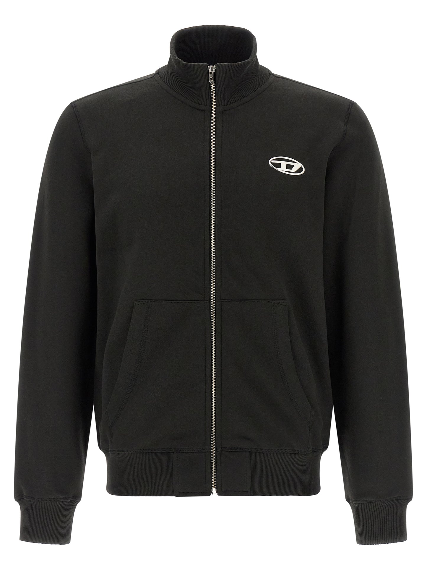 Black Cotton Sweatshirt
