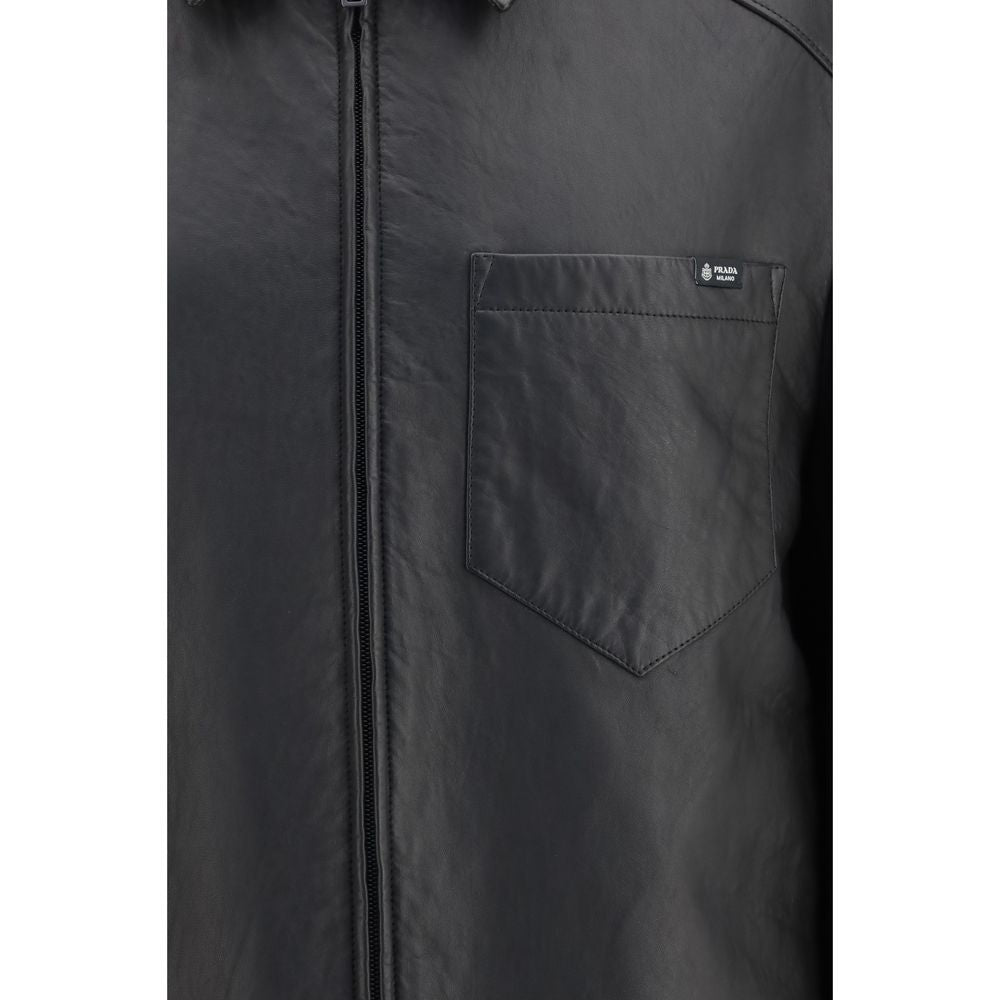 Black Lamb Ovis Aries Leather Jacket