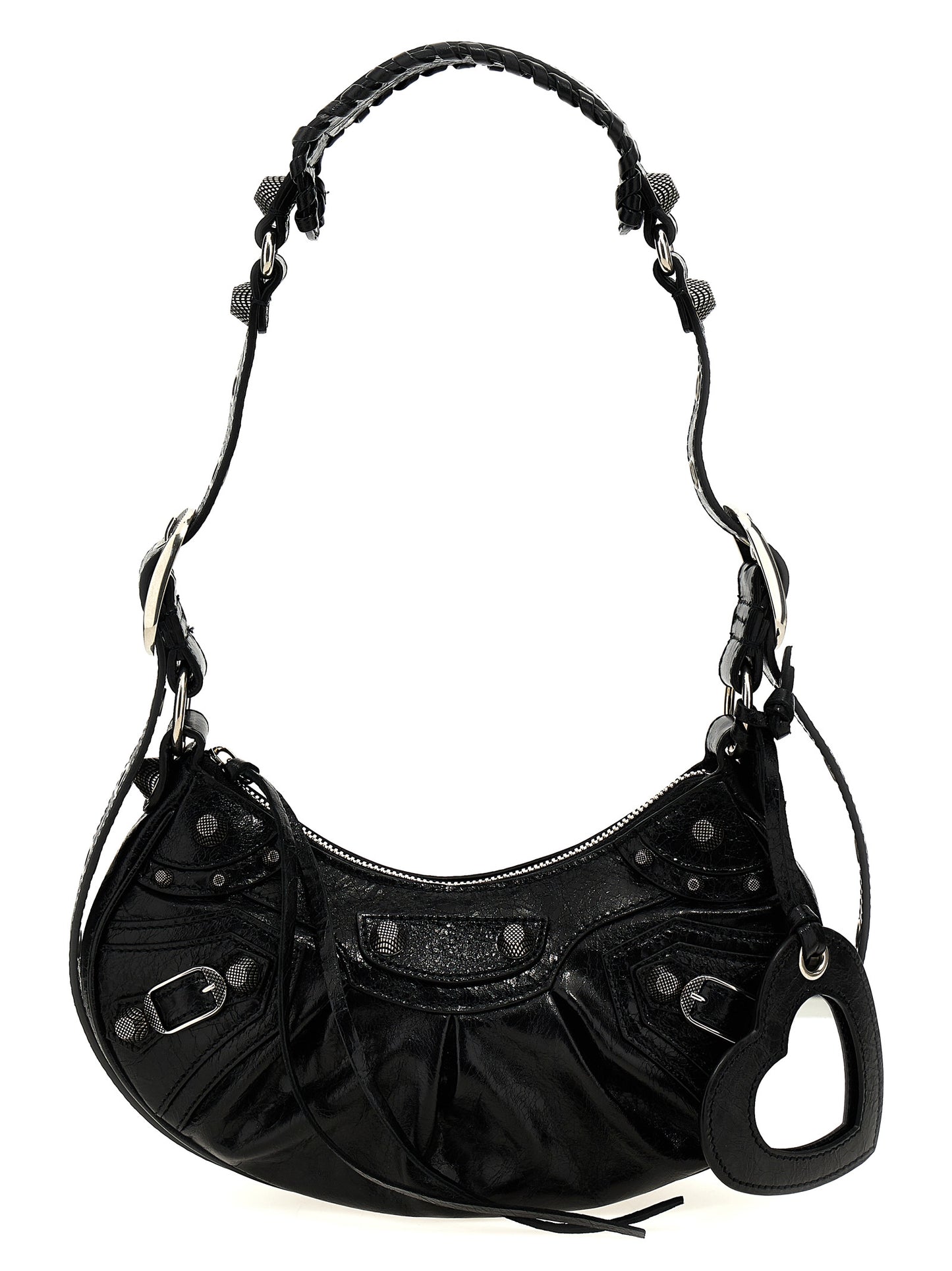 Black Lamb Leather Crossbody Bag