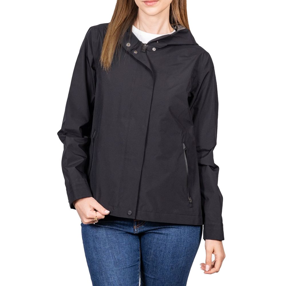 Black Polyester Shell Jacket