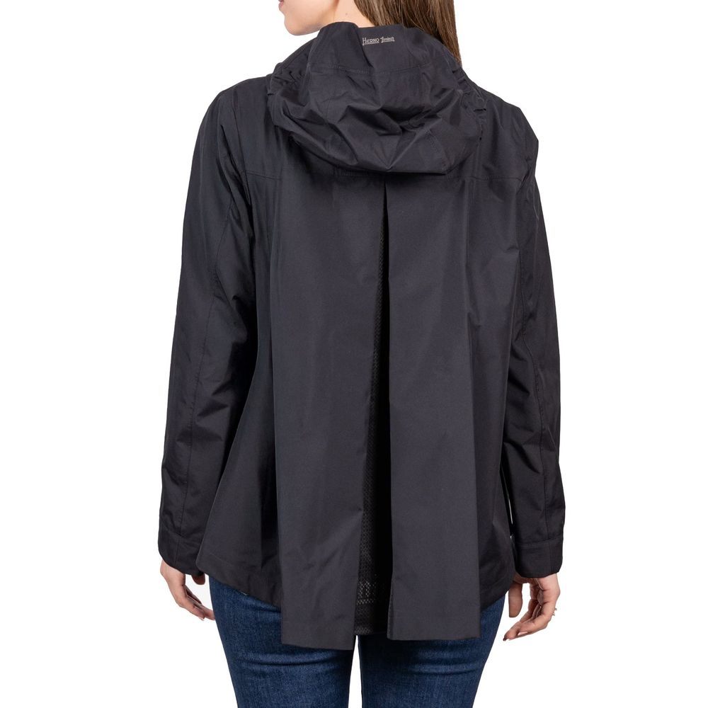 Black Polyester Shell Jacket