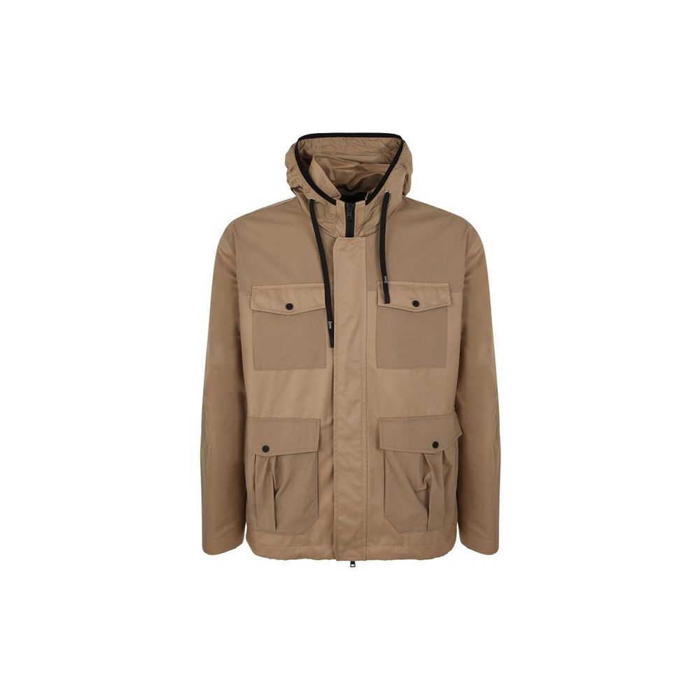 Brown Cotton Parka