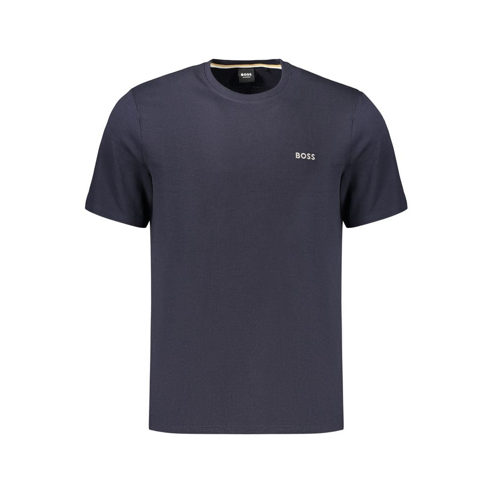 Blue Cotton Men's T-Shirt