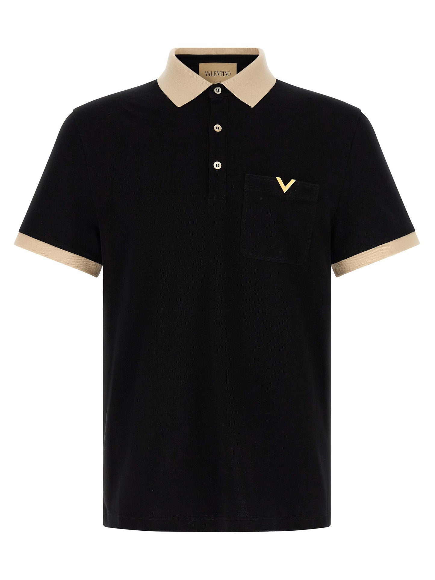 Bicolor Cotton Polo Shirt