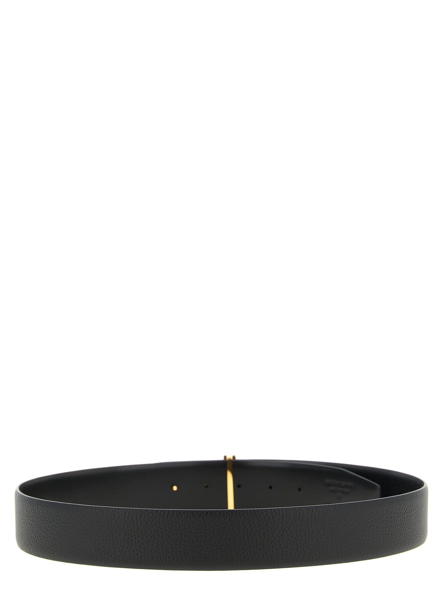 Black Calfskin Regular Belt