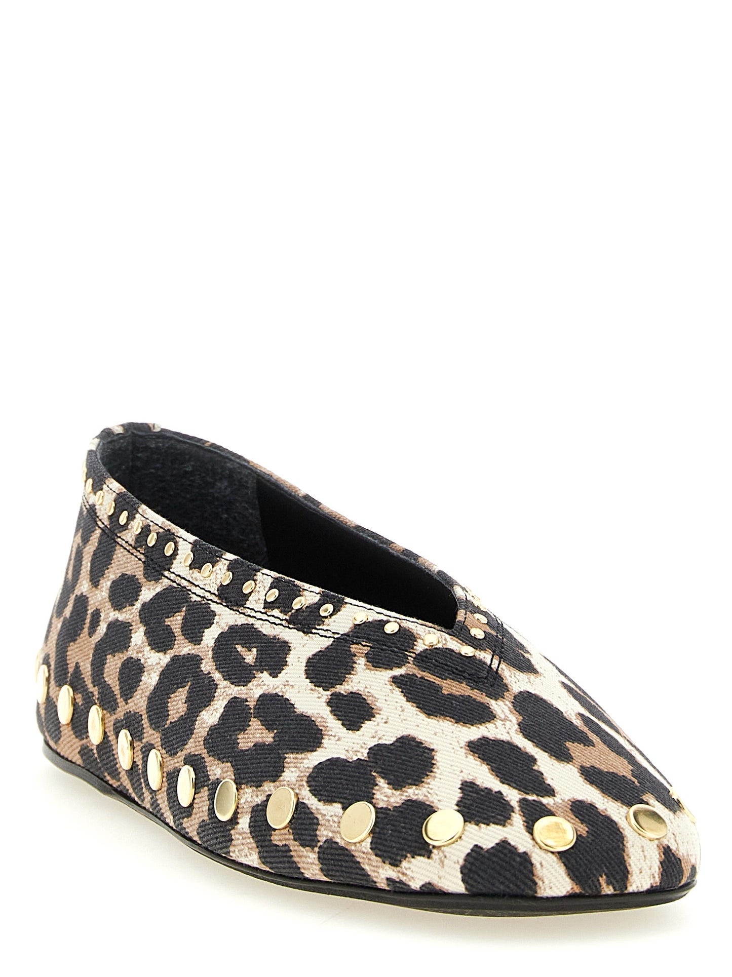 Multicolor Cotton Ballet Flats