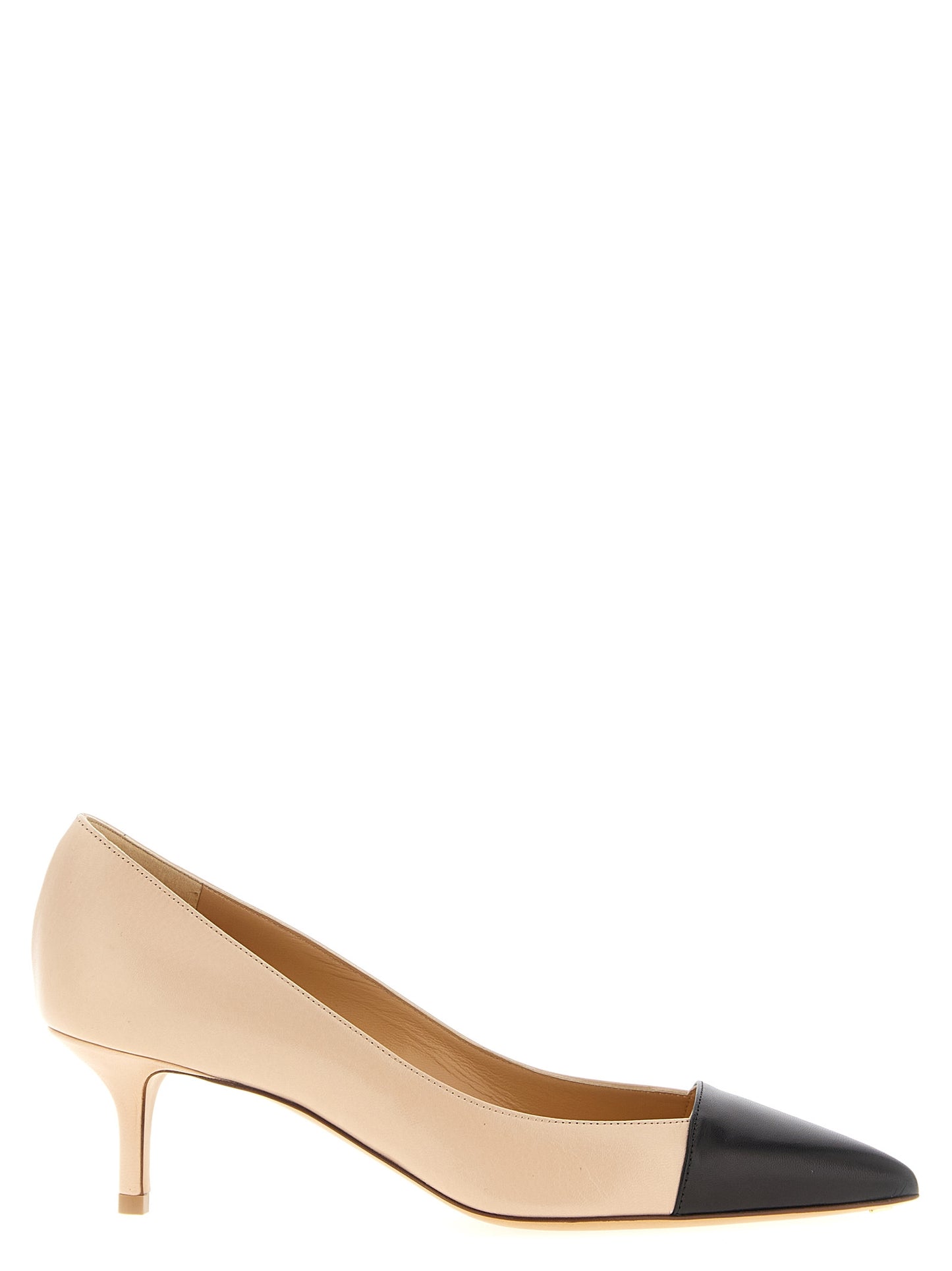 Multicolor Goatskin Mid Heel Pumps