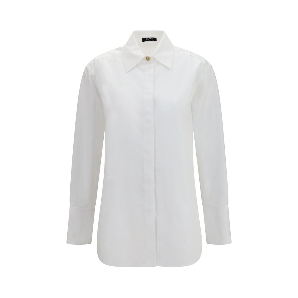 White Cotton Dress Shirt
