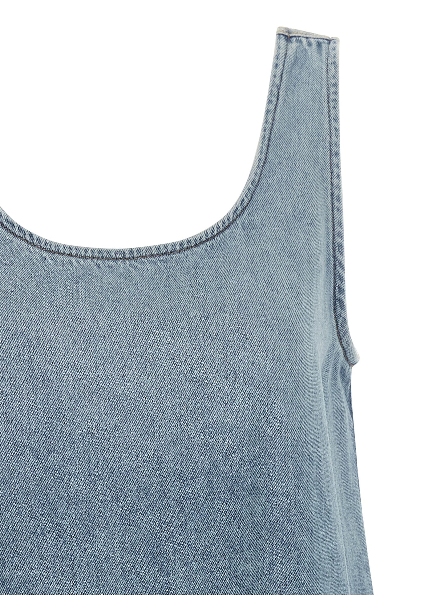 Blue Organic Cotton Short Dress