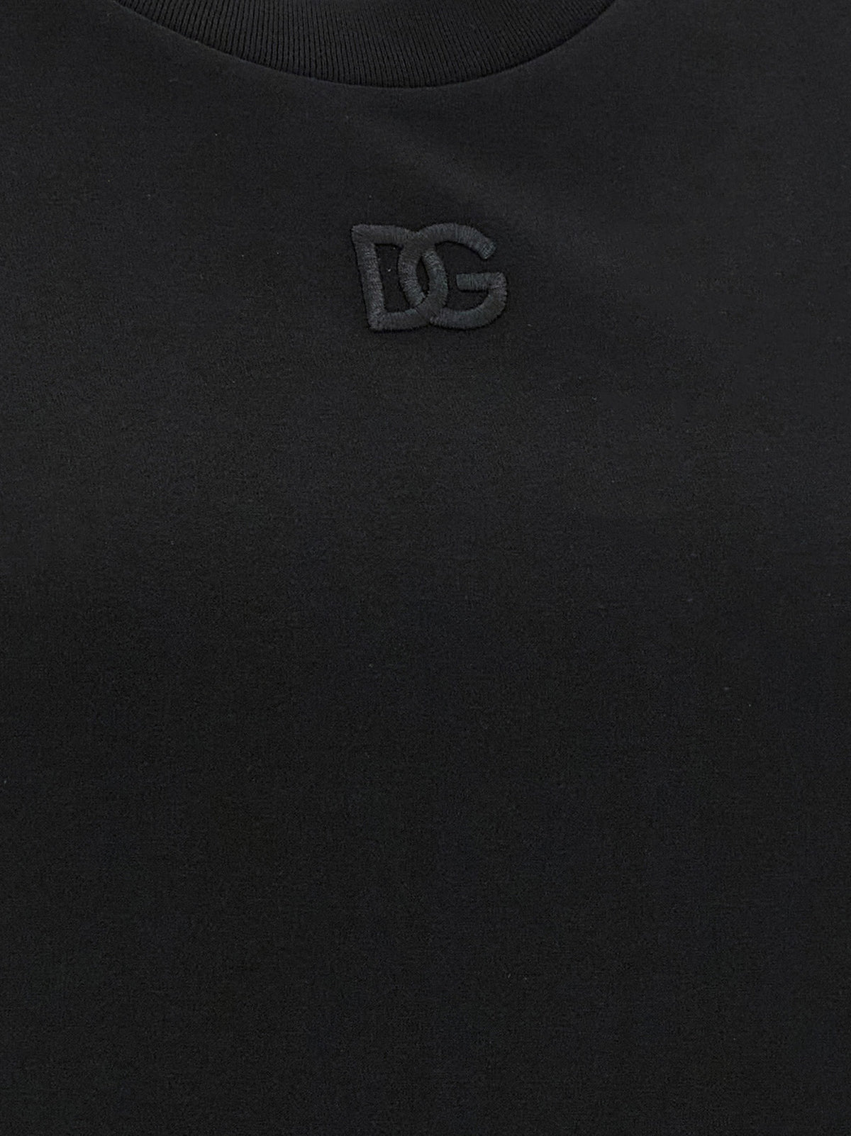 Black Cotton Sleeveles T-Shirt