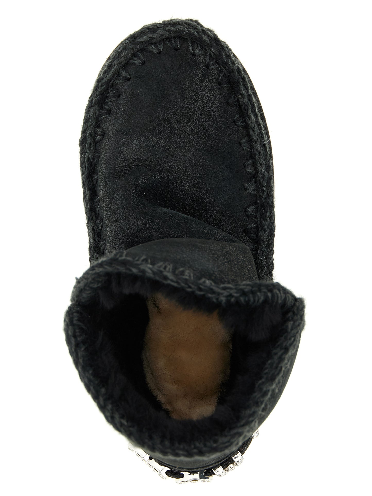 Black Lamb Leather Ankle Boots