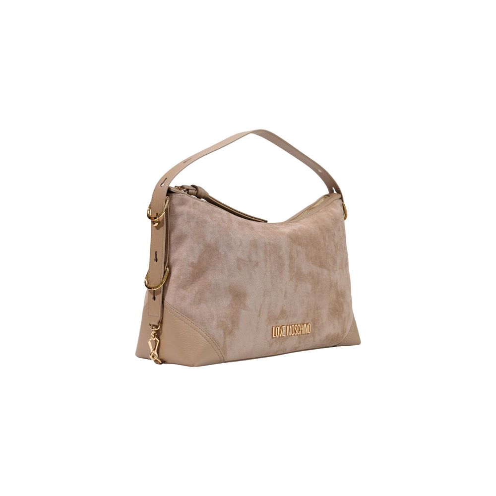 Beige Polyester Handbag