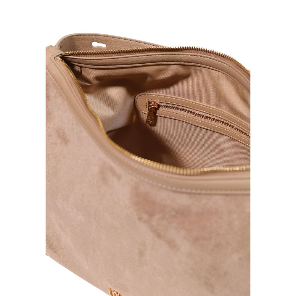 Beige Polyester Handbag
