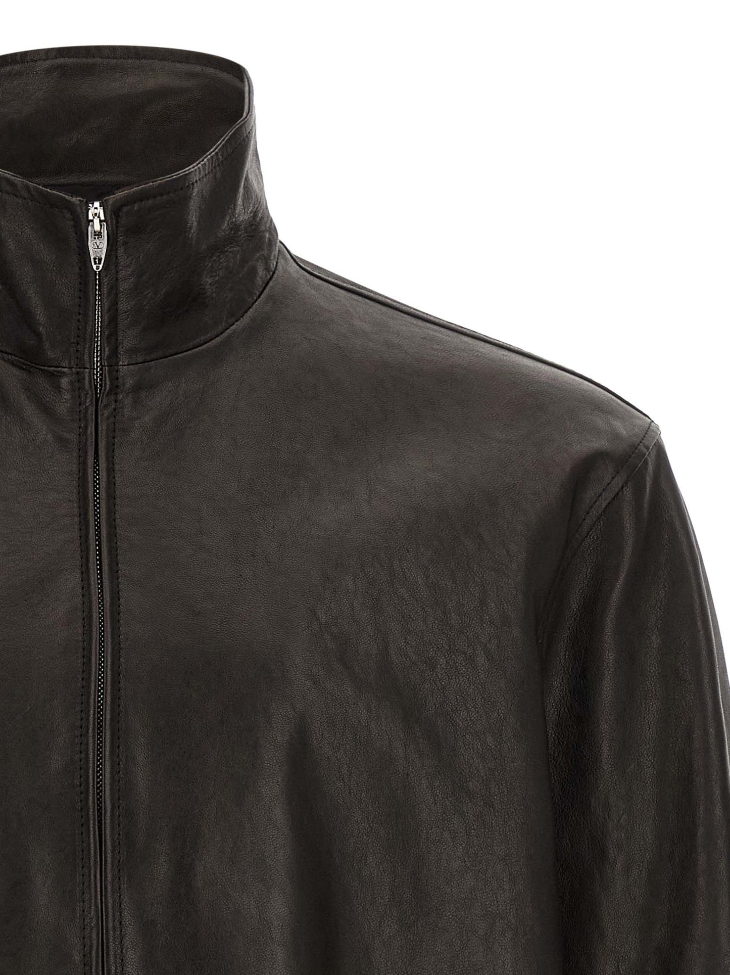Black Calfskin Leather Jacket