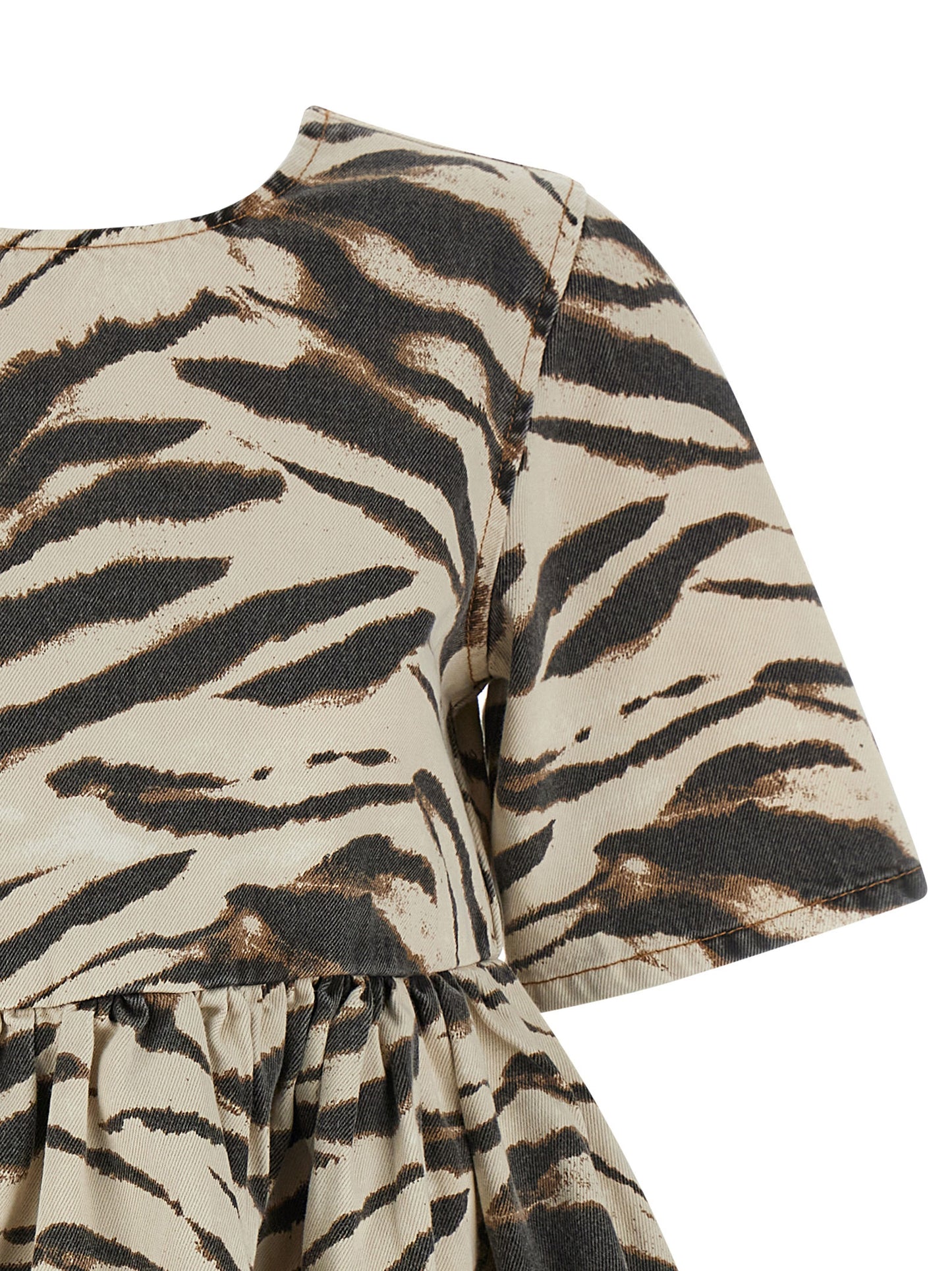 Multicolor Organic Cotton Short Dress