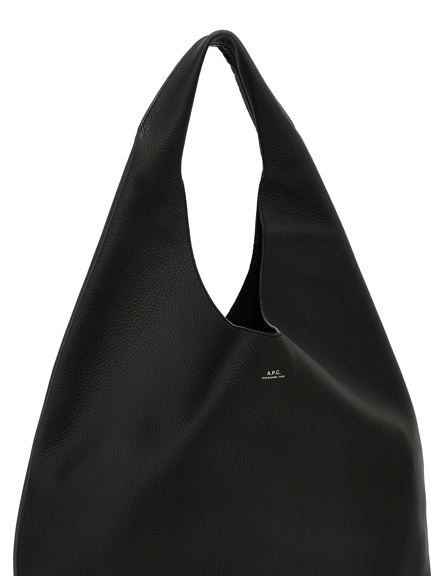 Black Calfskin Shoulder Bag