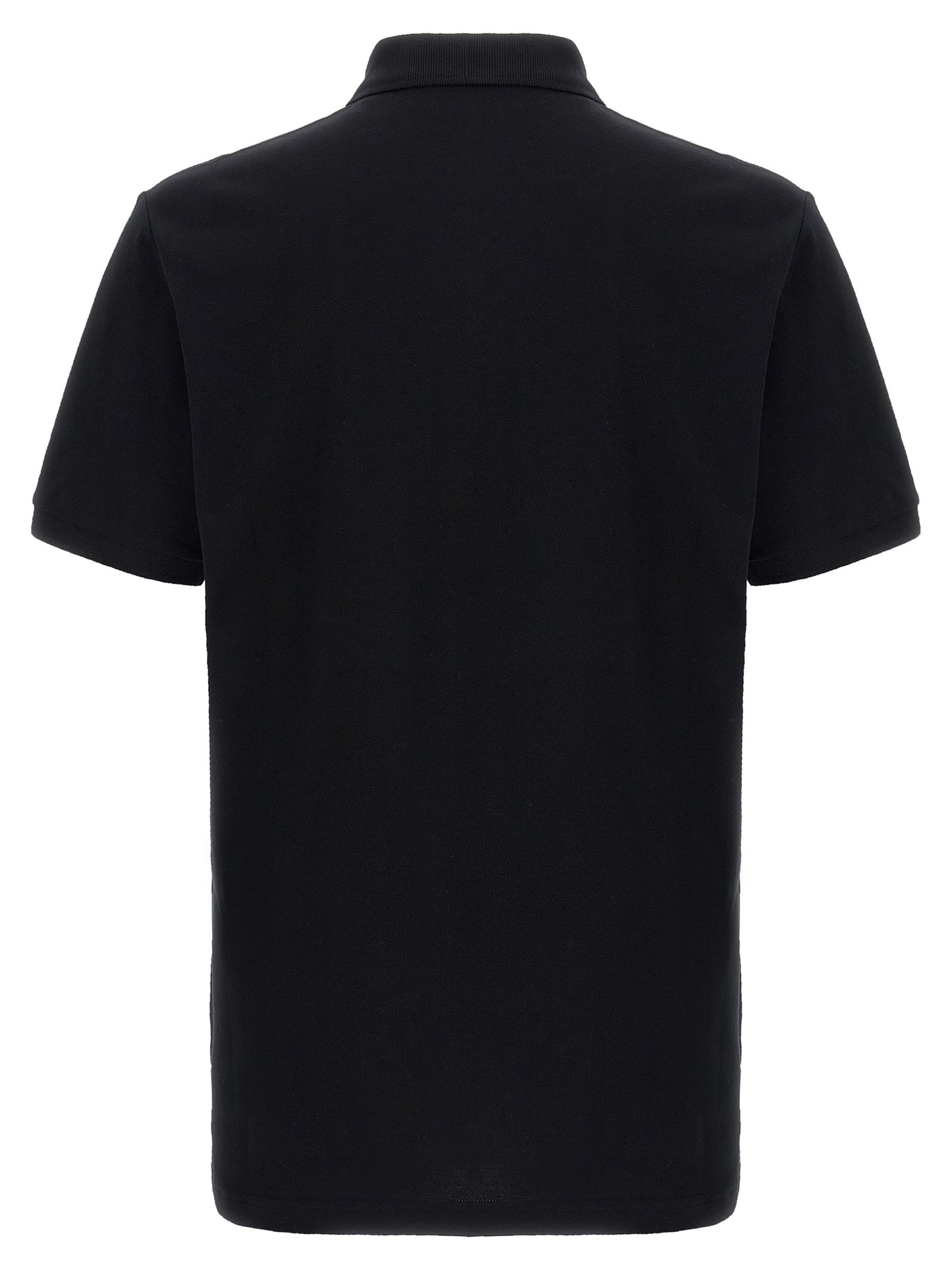 Black Cotton Polo Shirt